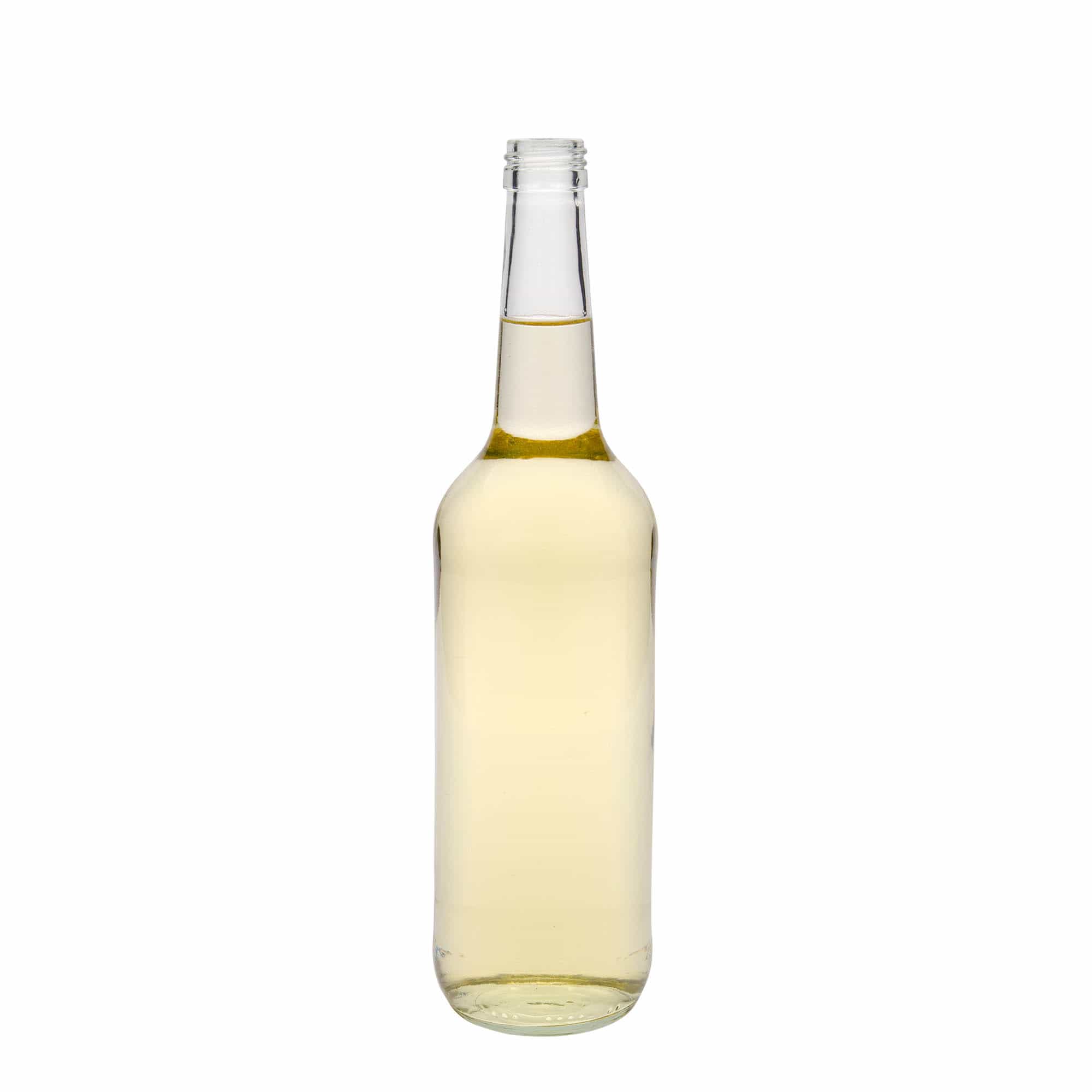 700 ml glazen fles met rechte hals, opening: PP 28