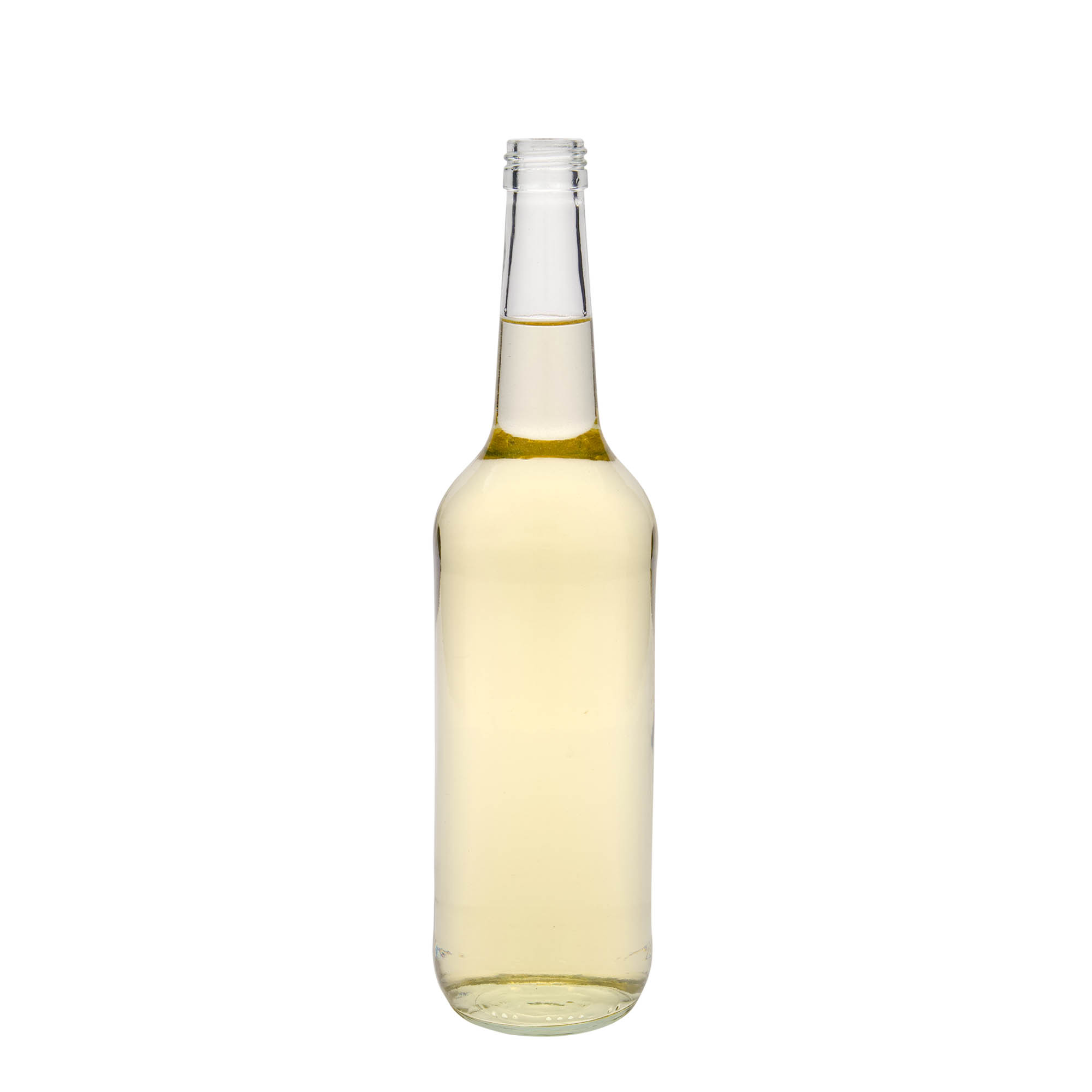 700 ml glazen fles met rechte hals, opening: PP 28 700 ml glazen fles met rechte hals, opening: PP 28