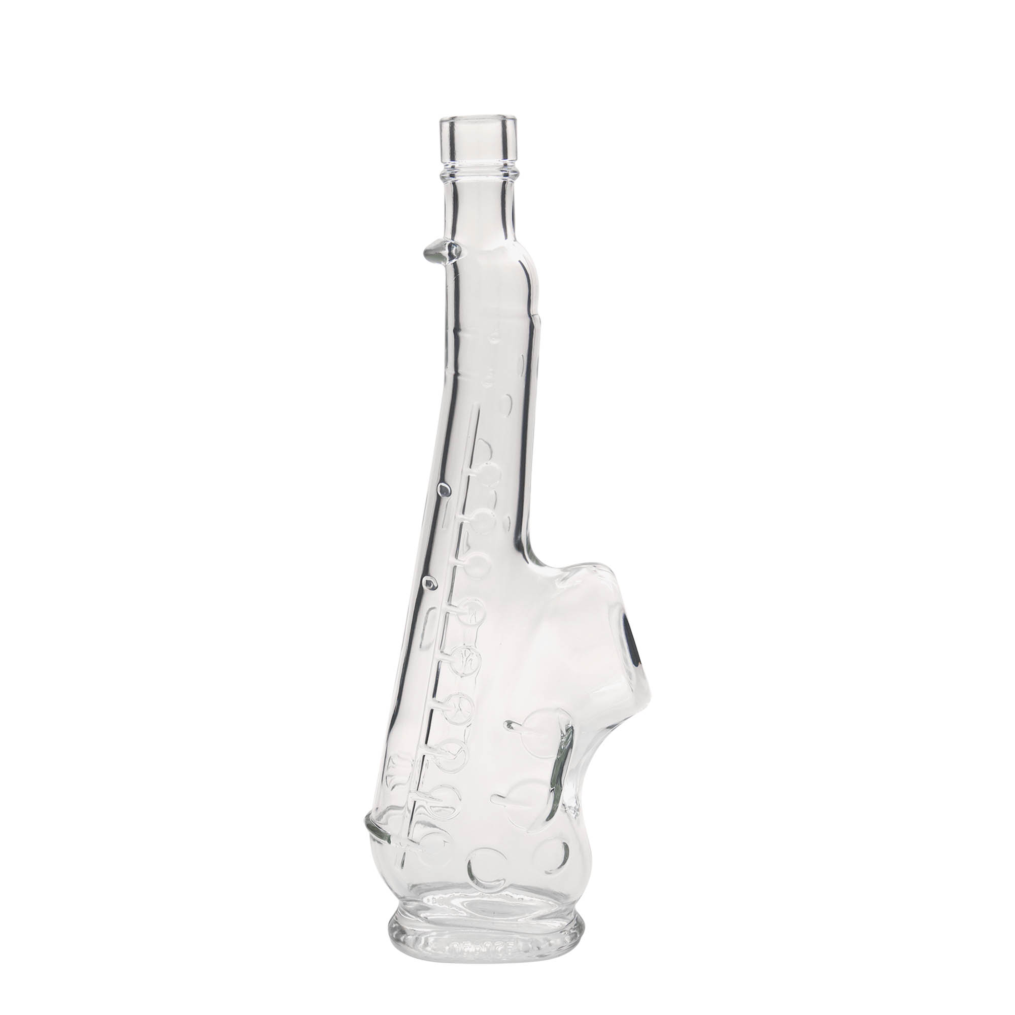 500 ml glazen fles 'Saxofoon', opening: kurk 500 ml glazen fles 'Saxofoon', opening: kurk