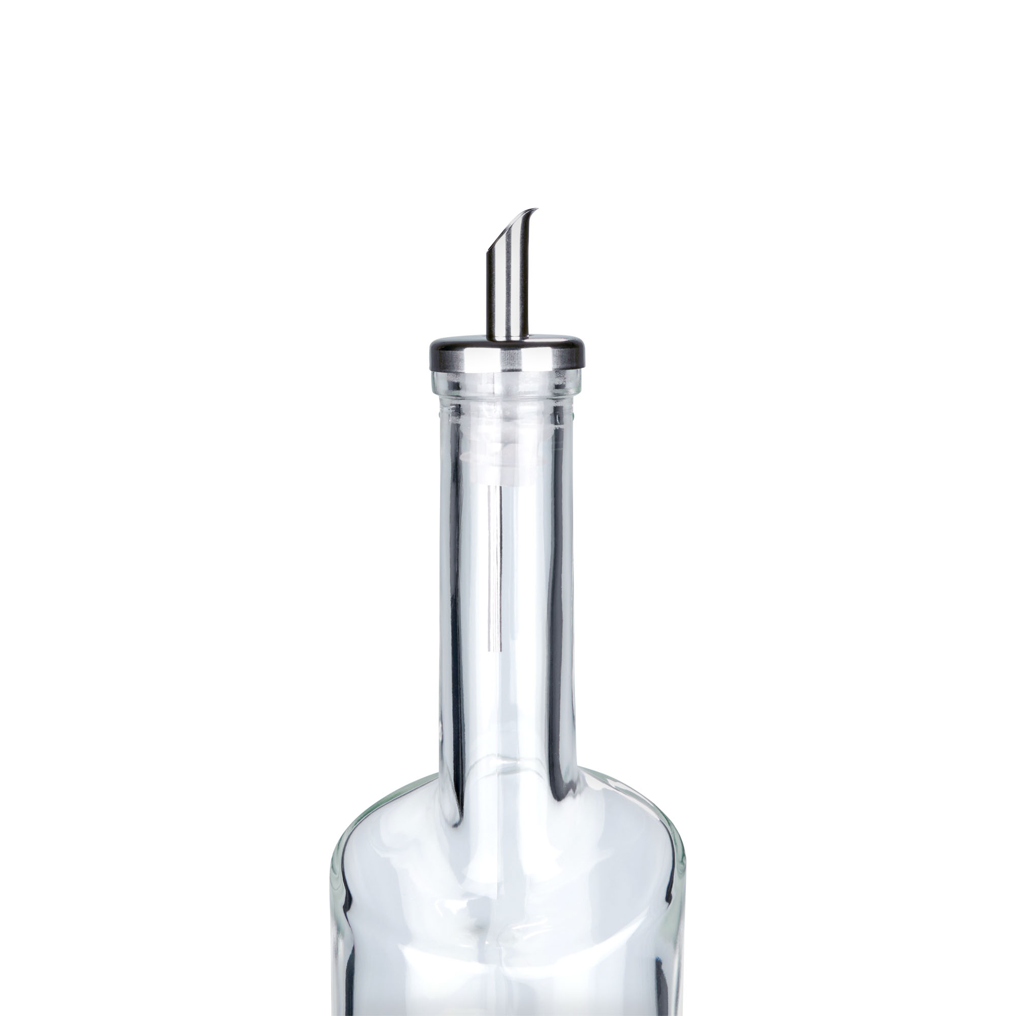 Uitgieter Inox olie, roestvrij staal, zilver