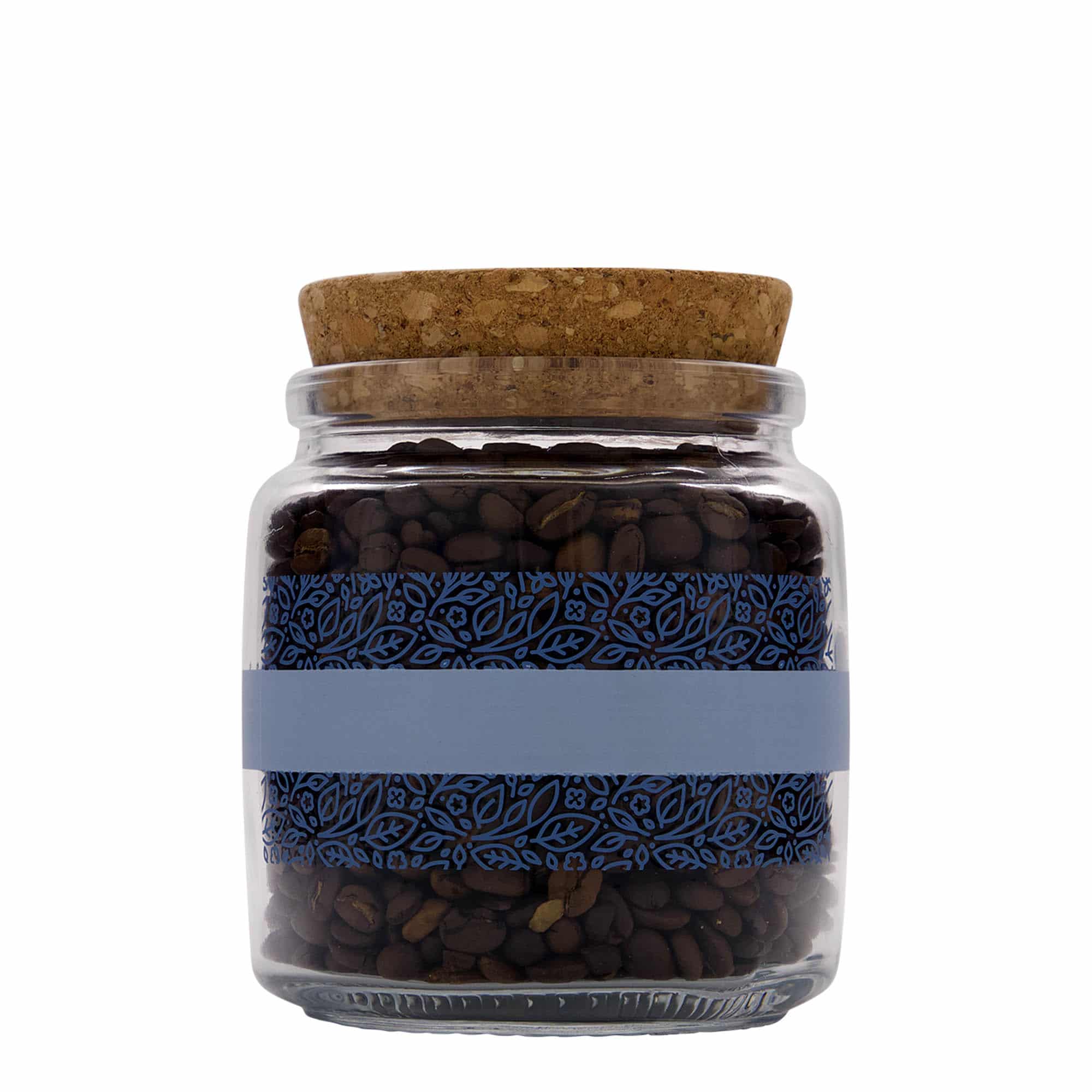 Pot met kurk 'Giara', 750 ml, motief: Naturalmente blu, monding: kurk