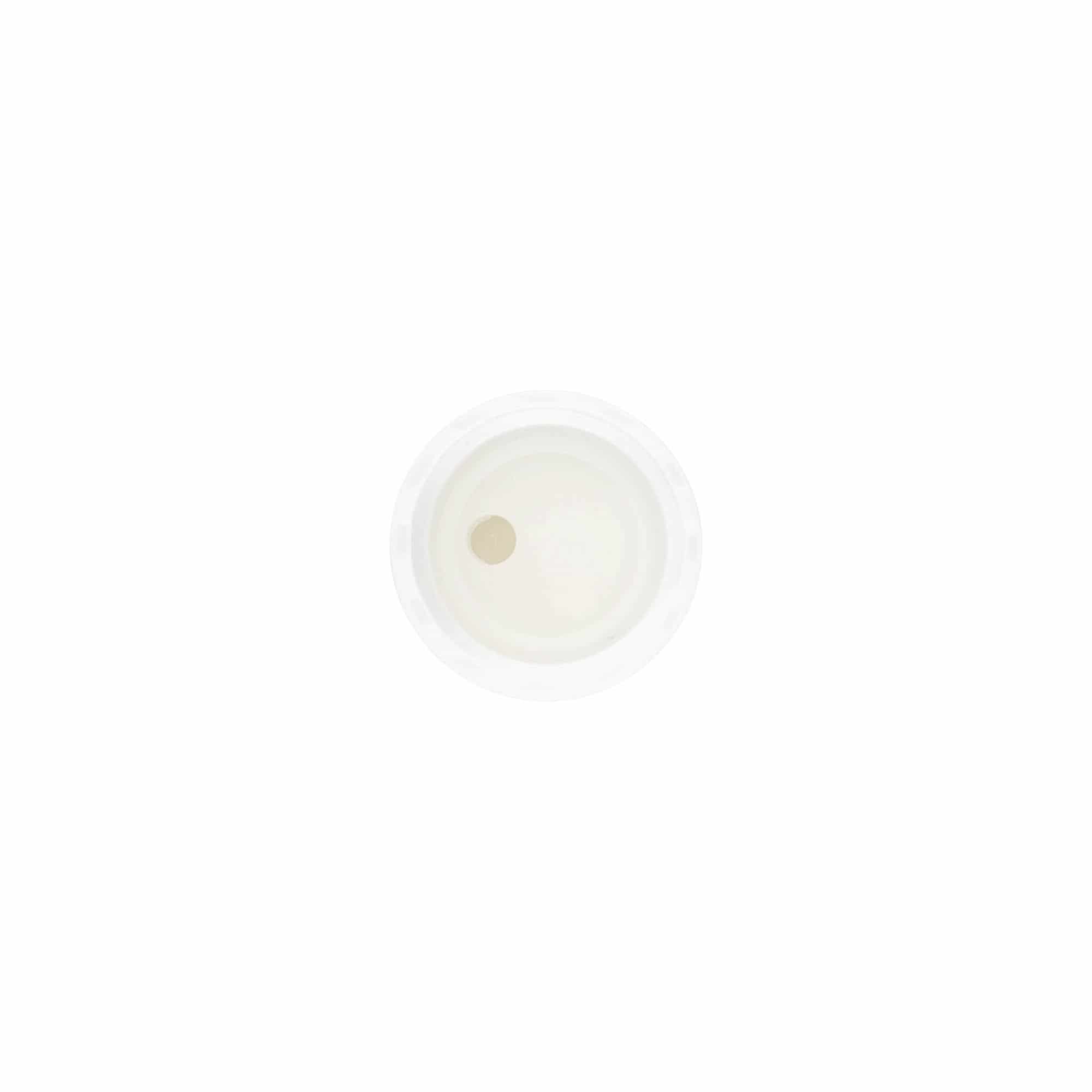 Schroefdop Disc Top, PP-kunststof, wit, voor opening: 20/410