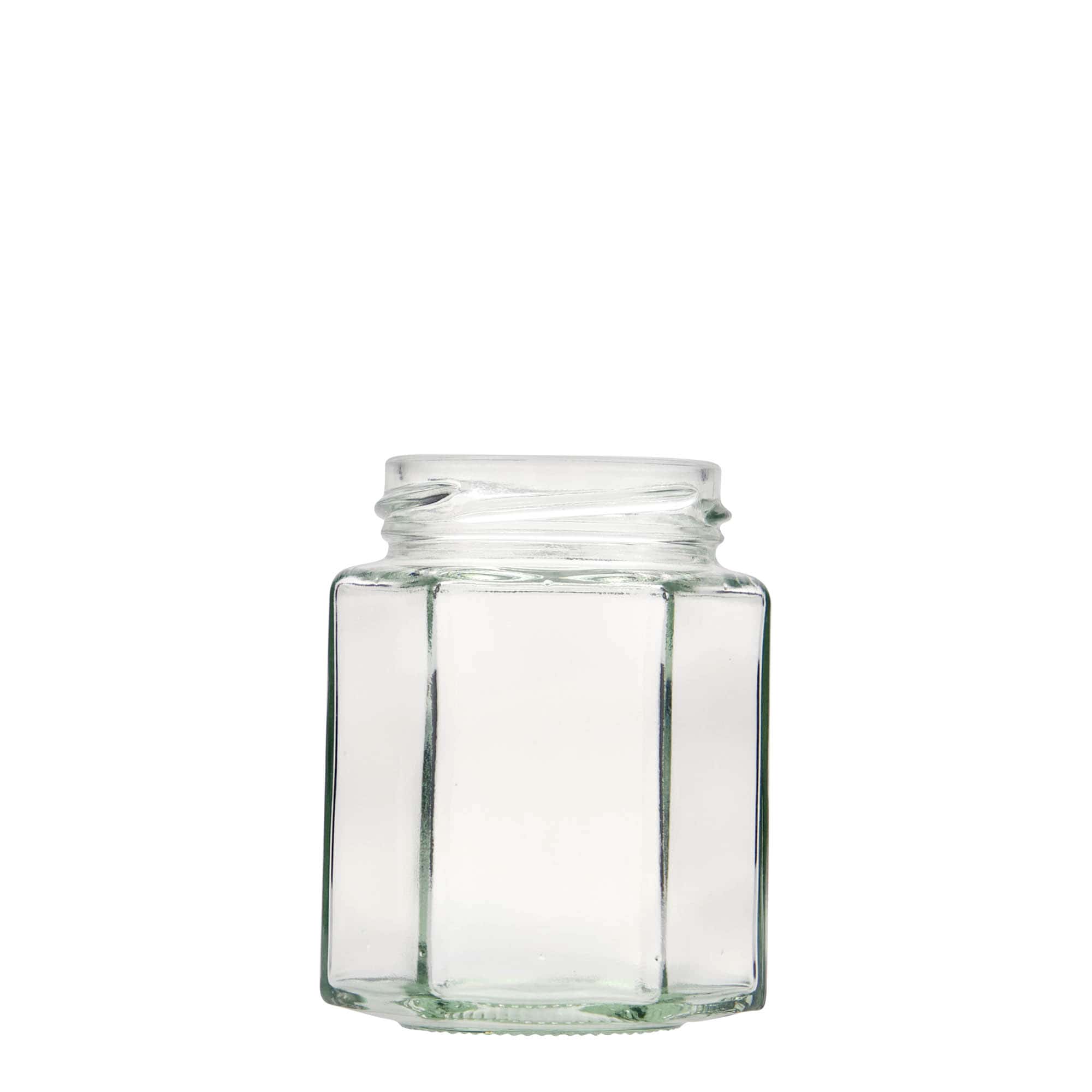 196 ml zeshoekig glas, opening: Twist-Off (TO 58)