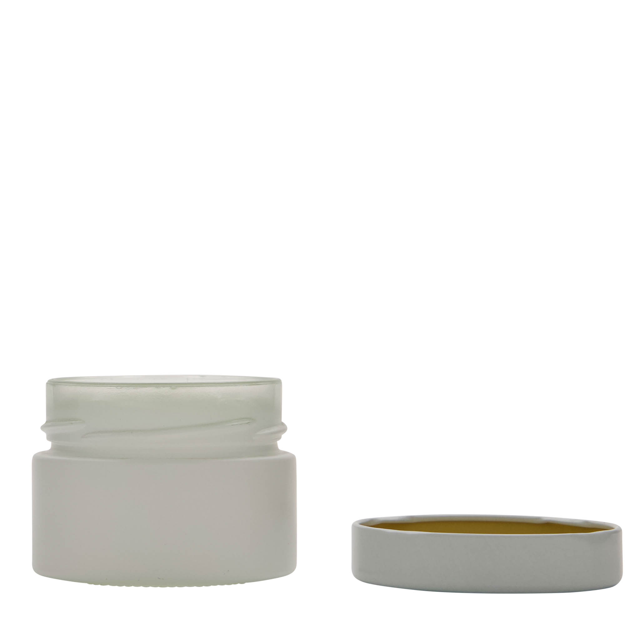 130 ml ronde glas 'Aurora', wit, opening: Deep-Twist-Off (DTO 66) 130 ml ronde glas 'Aurora', wit, opening: Deep-Twist-Off (DTO 66)