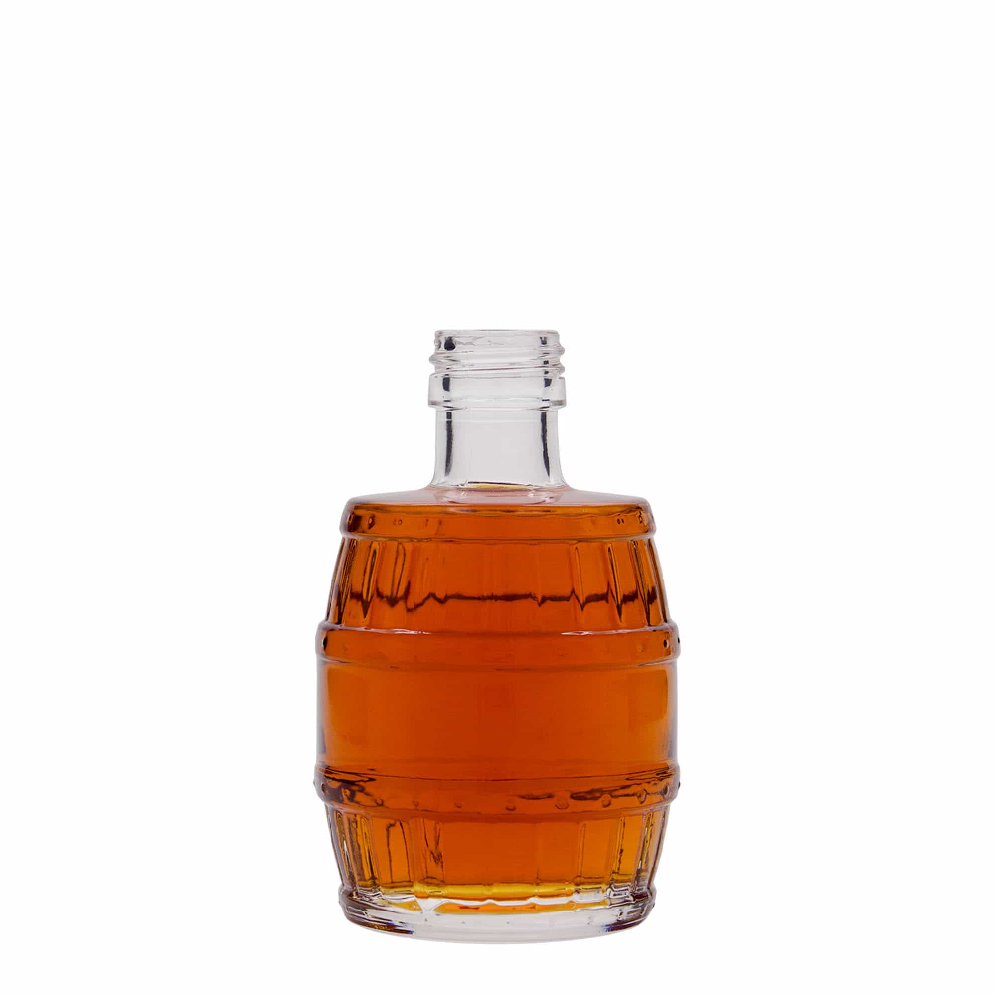 200 ml glazen fles 'vat', mondstuk: PP 28