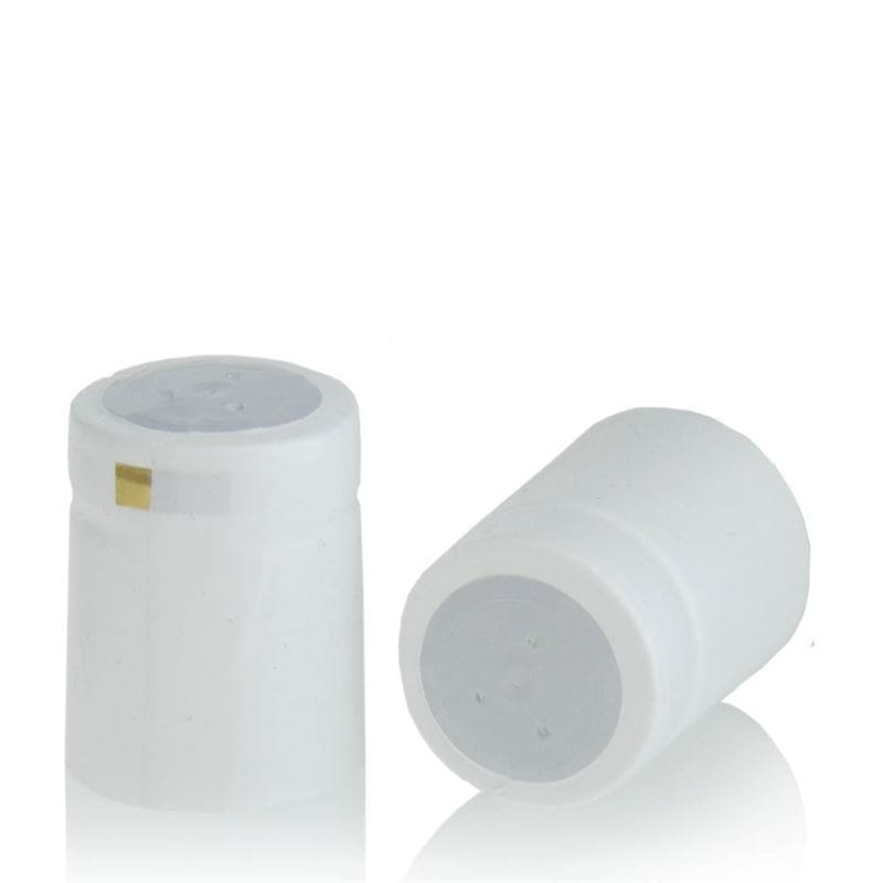 Krimpcapsule 32x41, pvc-kunststof, wit