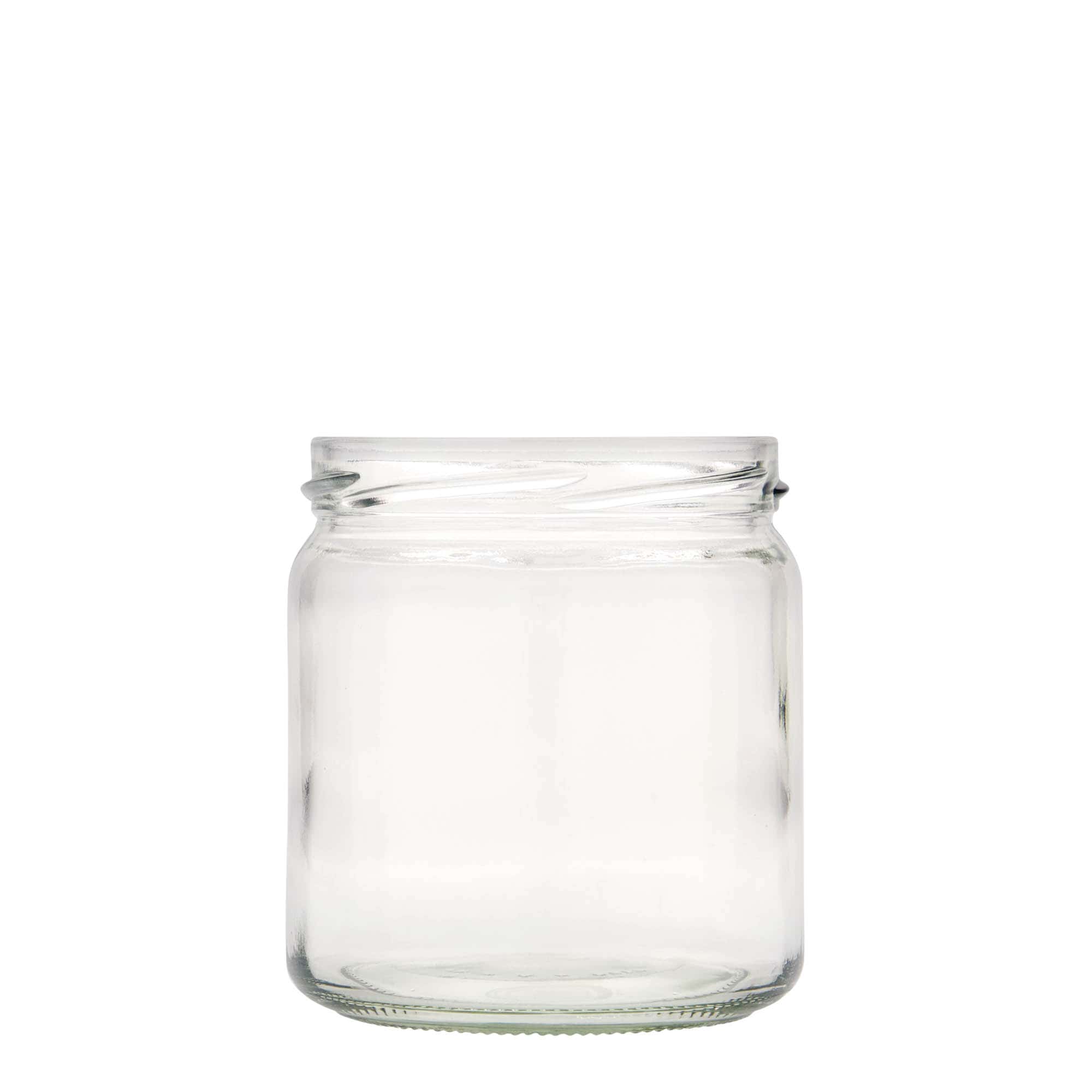 Ronde pot, 408 ml, monding: twist-off (TO 82) Ronde pot, 408 ml, monding: twist-off (TO 82)