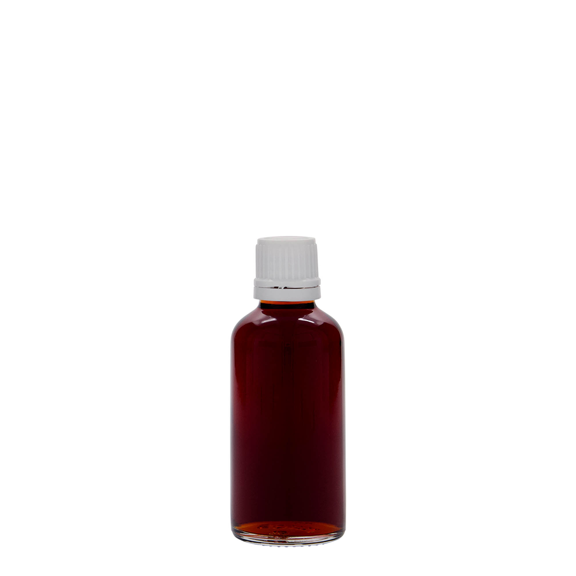 50 ml medicijnfles, glas, opening: DIN 18