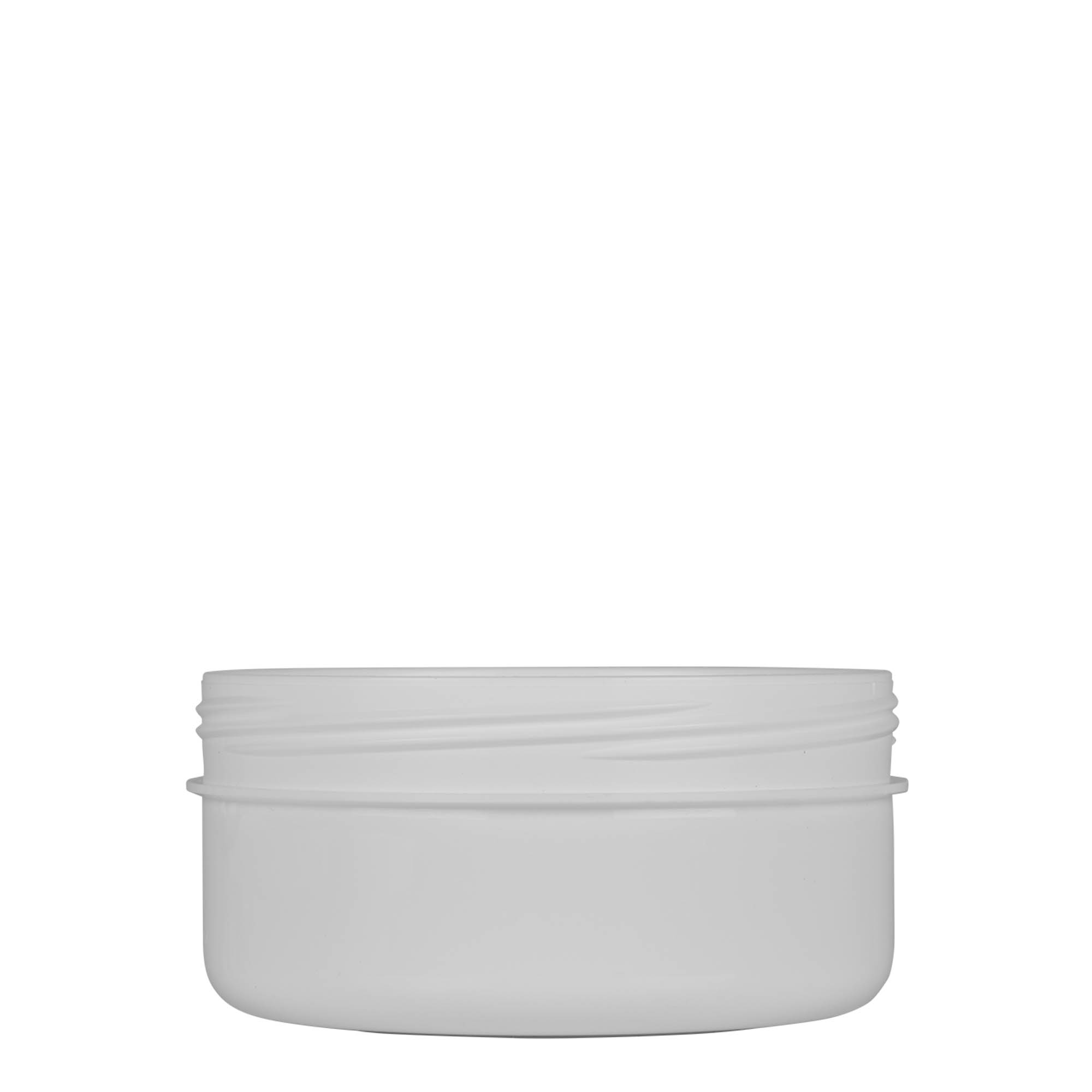 250 ml kunststofbus 'White Line', PP, wit, opening: schroefdop