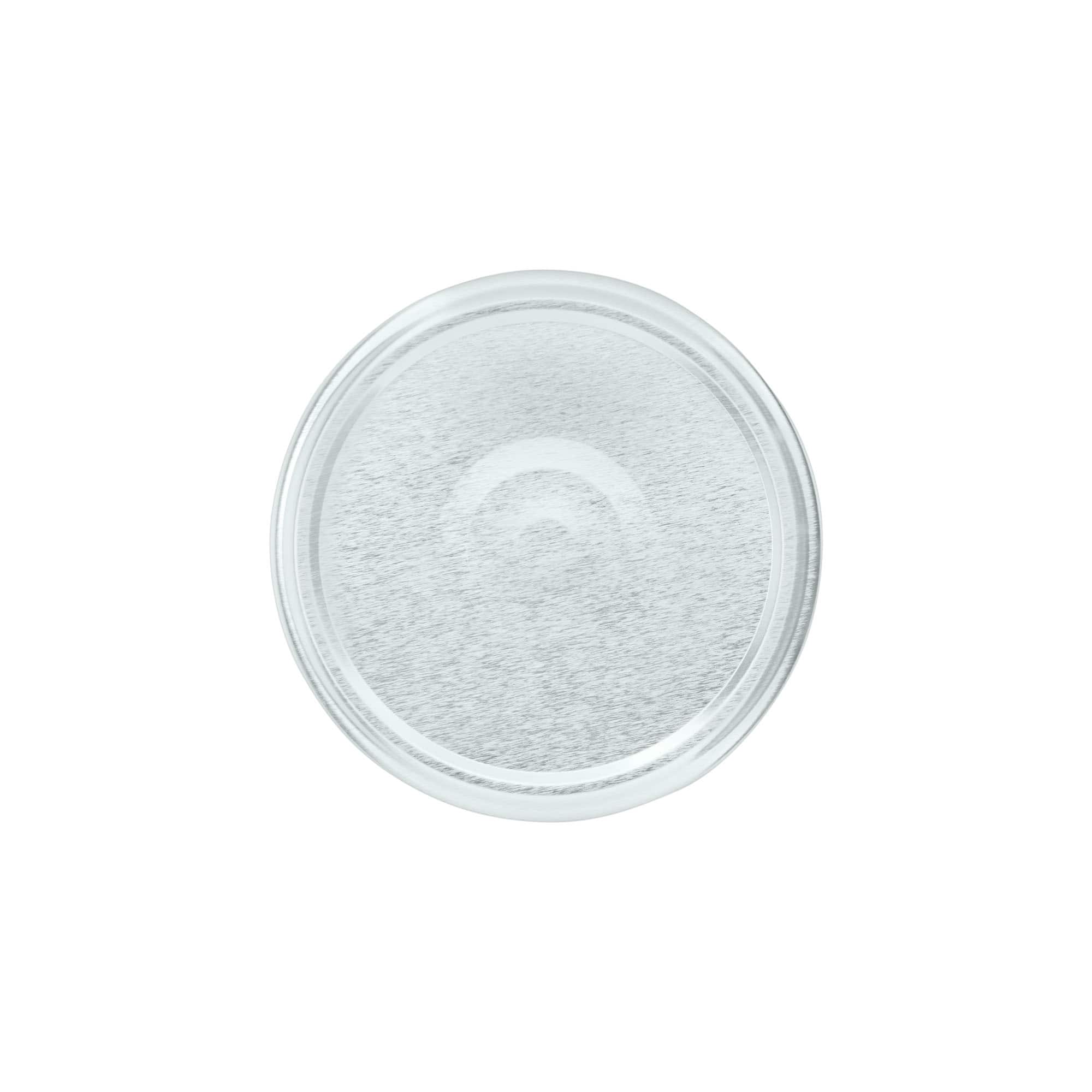 Twist-off-deksel, witblik, zilver, voor opening: TO 82 Twist-off-deksel, witblik, zilver, voor opening: TO 82