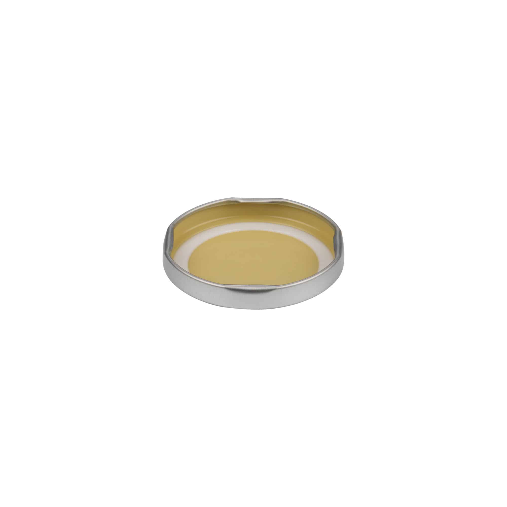 Twist-offdeksel, blik, zilver, voor monding: TO 53