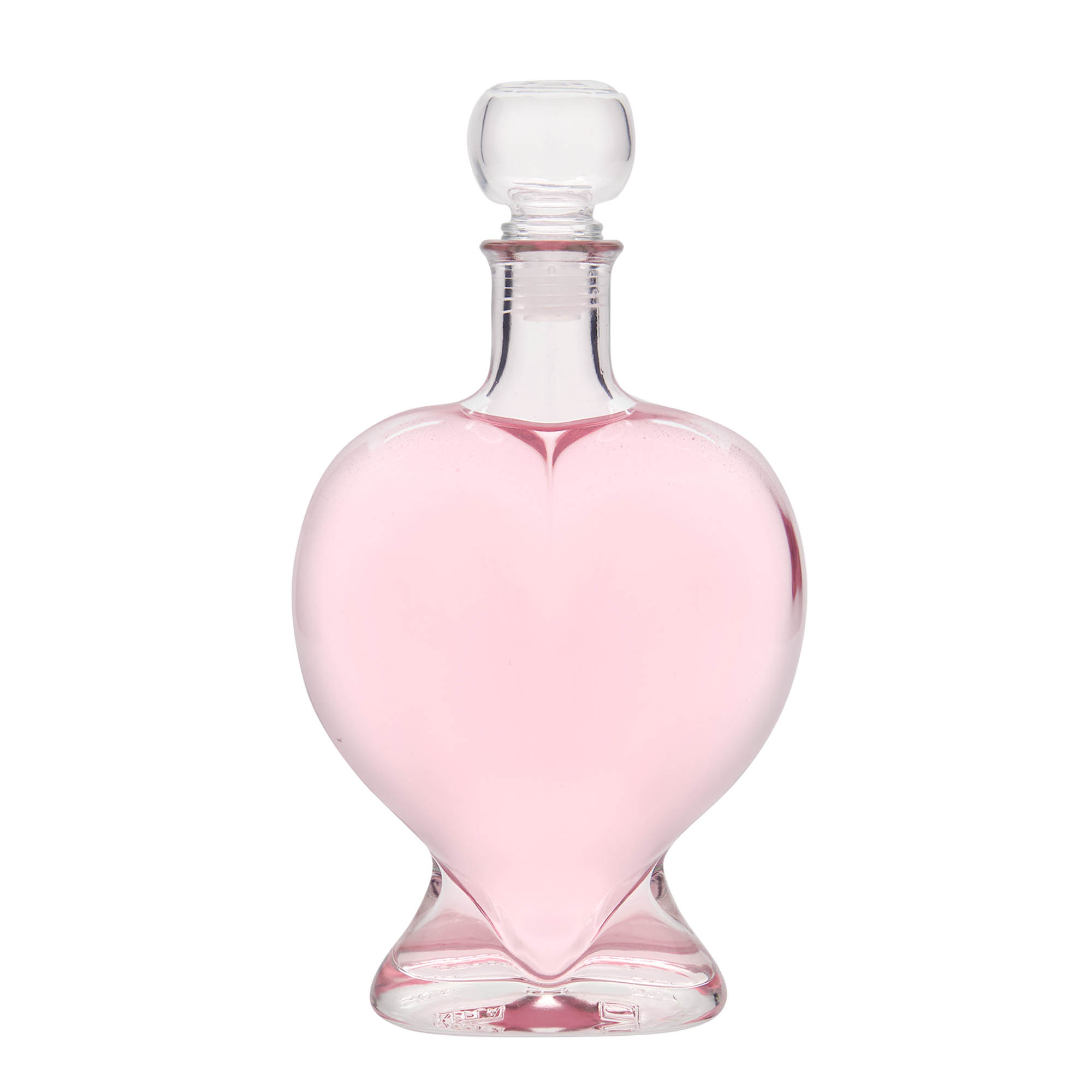 500 ml glazen fles 'Hart', hals: kurk 500 ml glazen fles 'Hart', hals: kurk