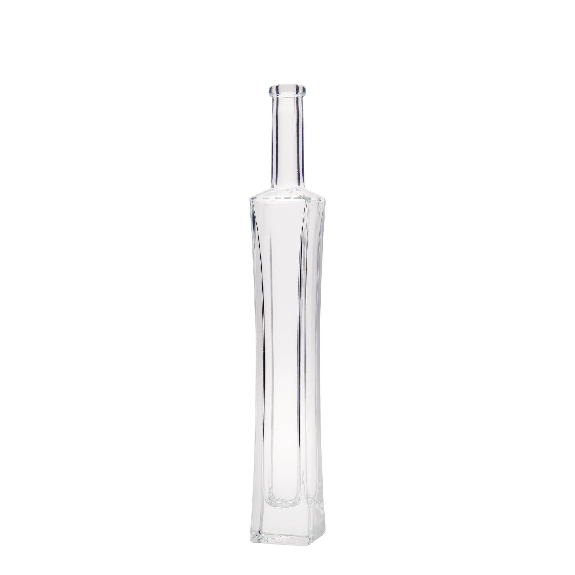 Glazen fles 'Koko', 100 ml, vierkant, monding: kurk