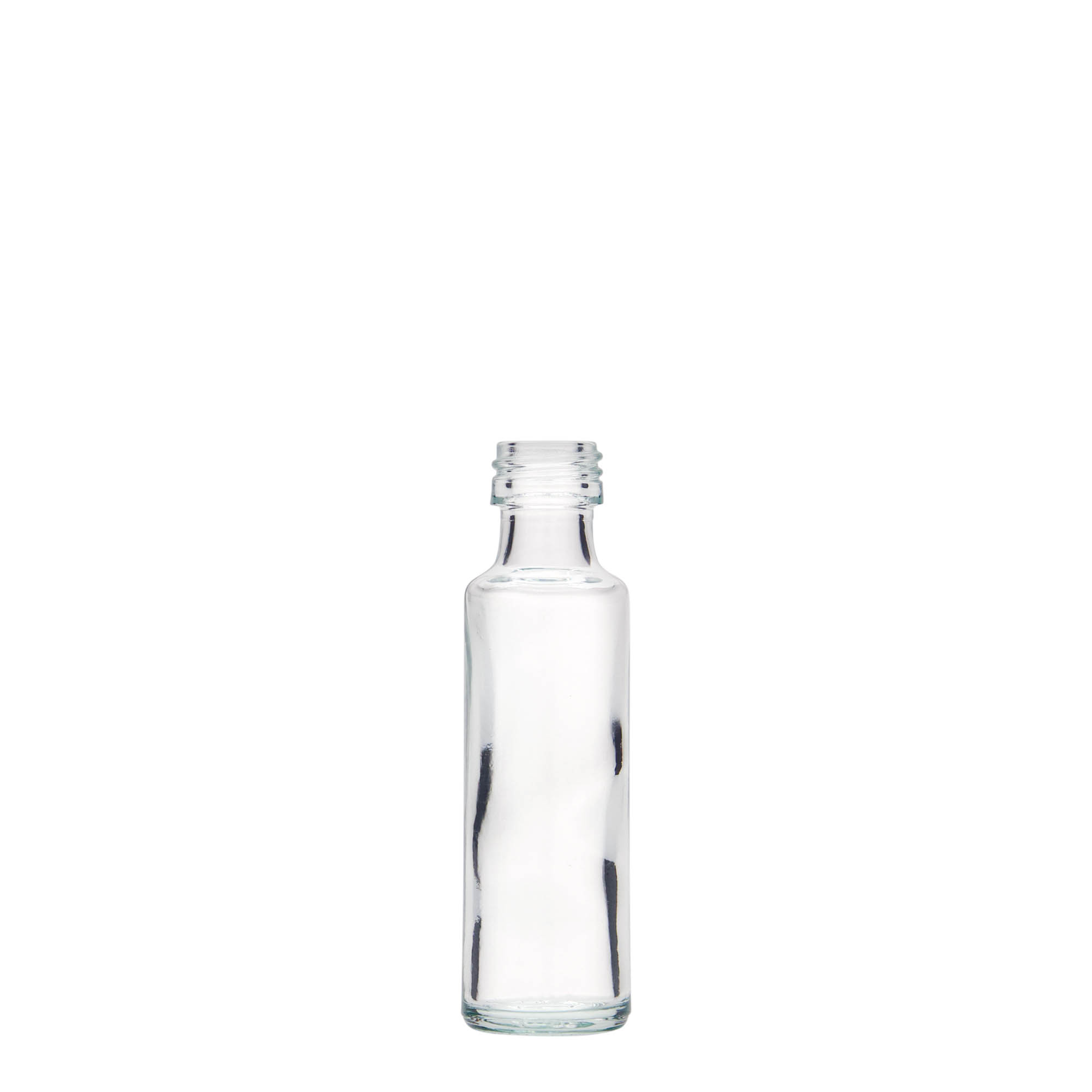 20 ml glazen fles 'Dorica', opening: PP 18 20 ml glazen fles 'Dorica', opening: PP 18