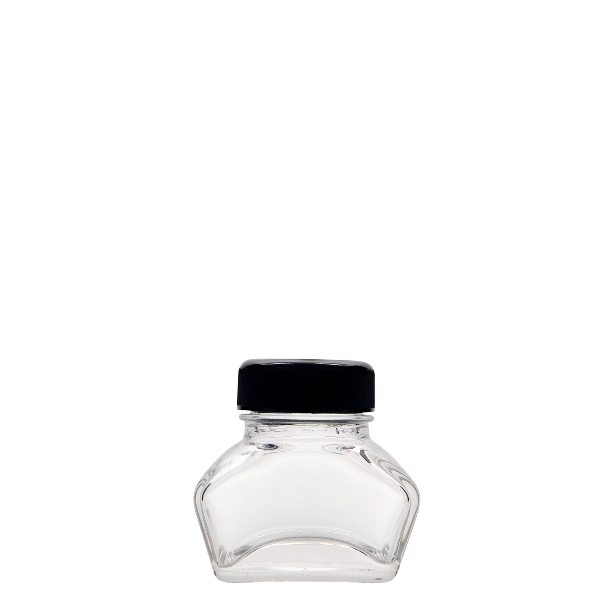 30 ml inktpot, rechthoekig, opening: schroefdop 30 ml inktpot, rechthoekig, opening: schroefdop
