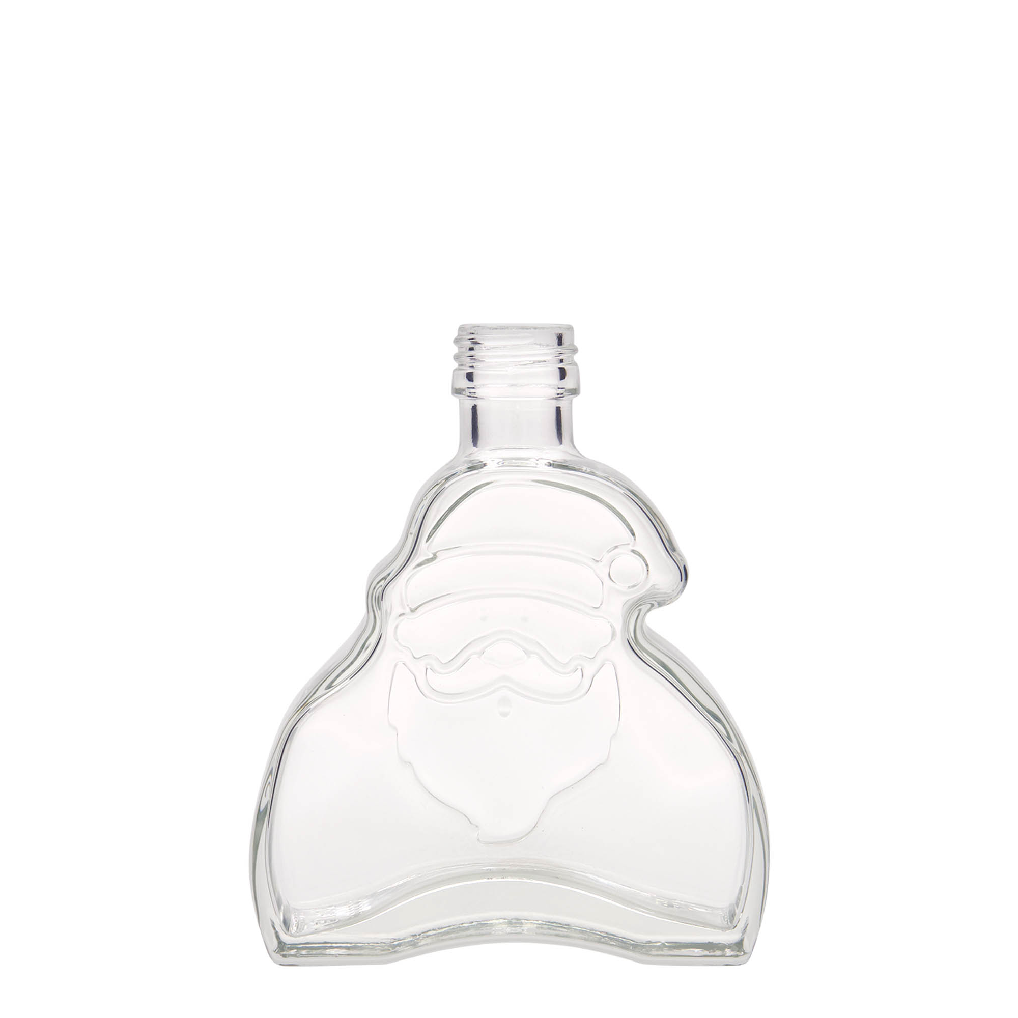 200 ml glazen fles 'Santa Claus', hals: PP 28 200 ml glazen fles 'Santa Claus', hals: PP 28