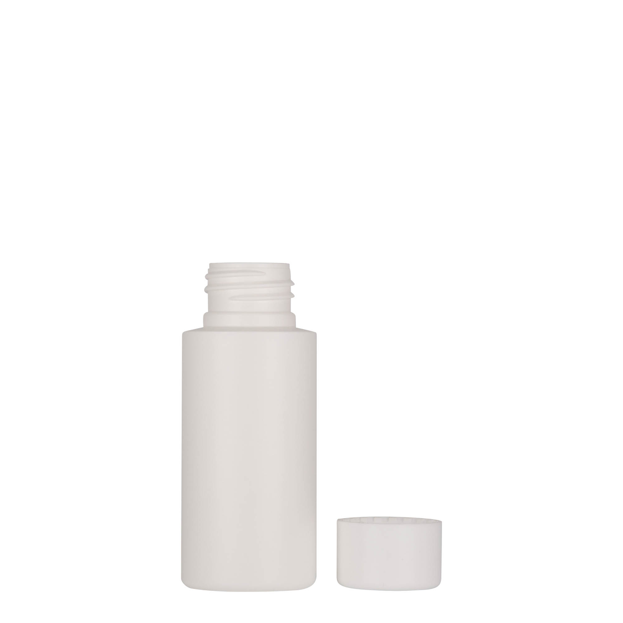 50 ml kunststoffles 'Pipe', HDPE, wit, opening: 24/410