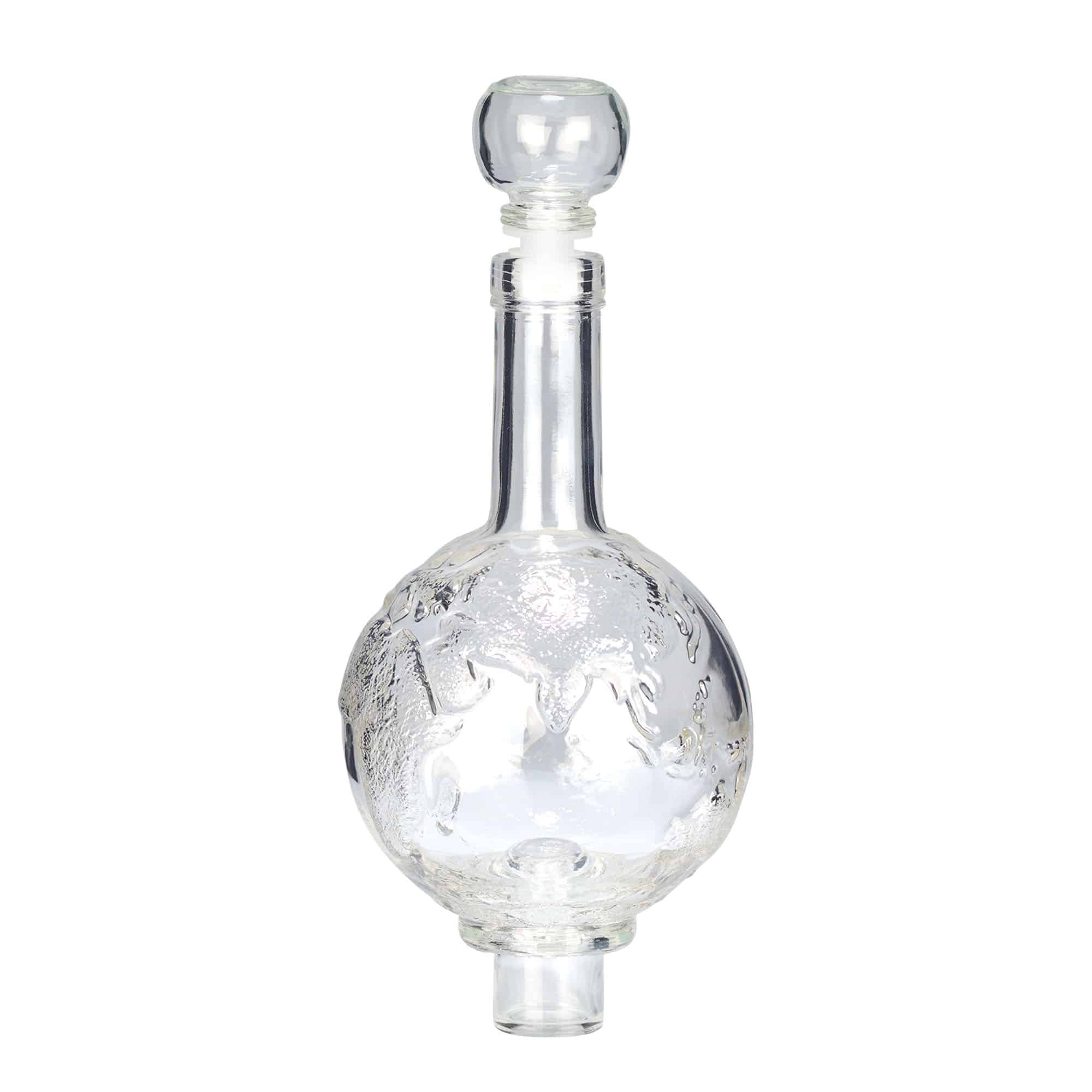 Glazen fles 'Globus', 500 ml, monding: kurk