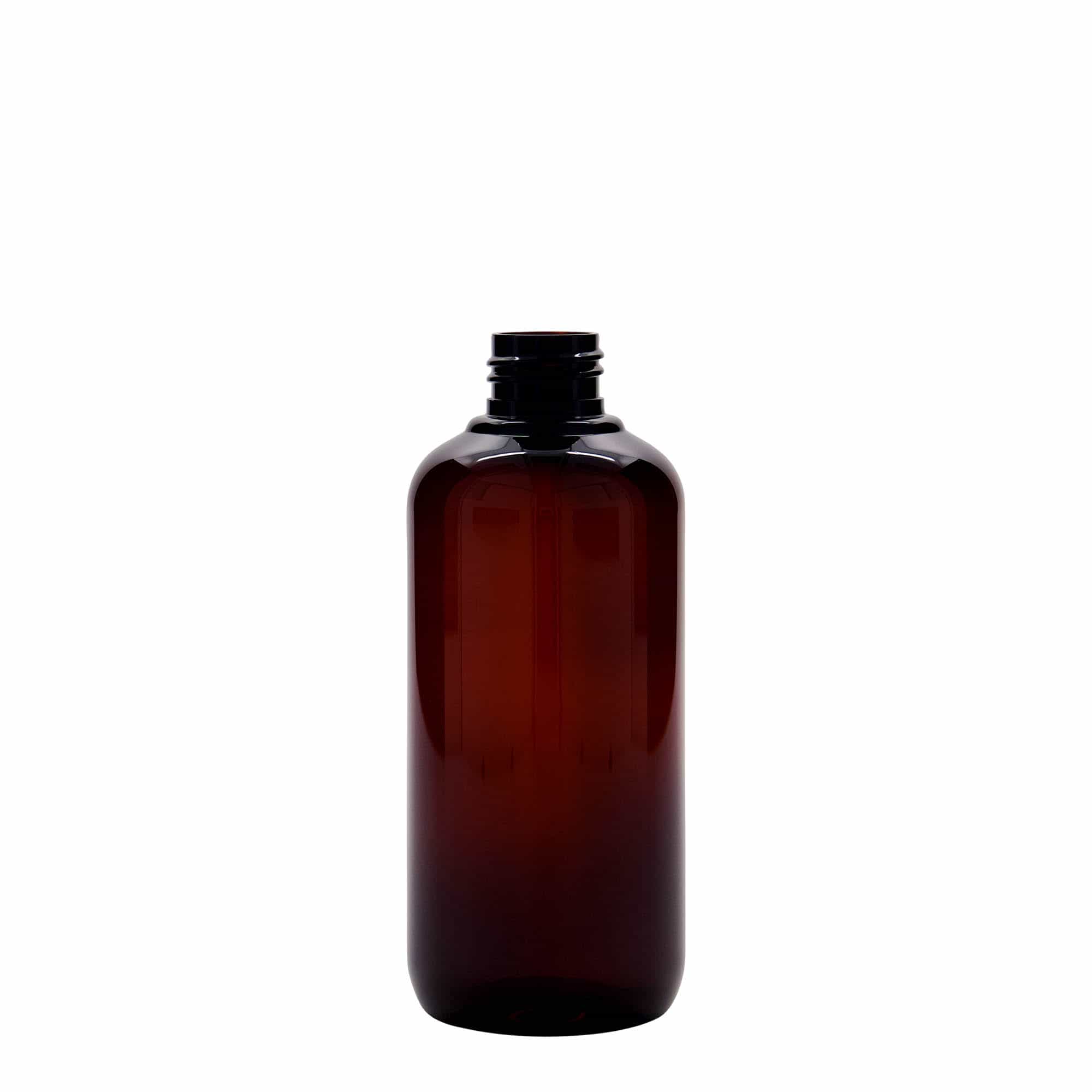 Plastic recyclingfles Victor's Best, 250 ml, PCR, bruin, monding: 24/410