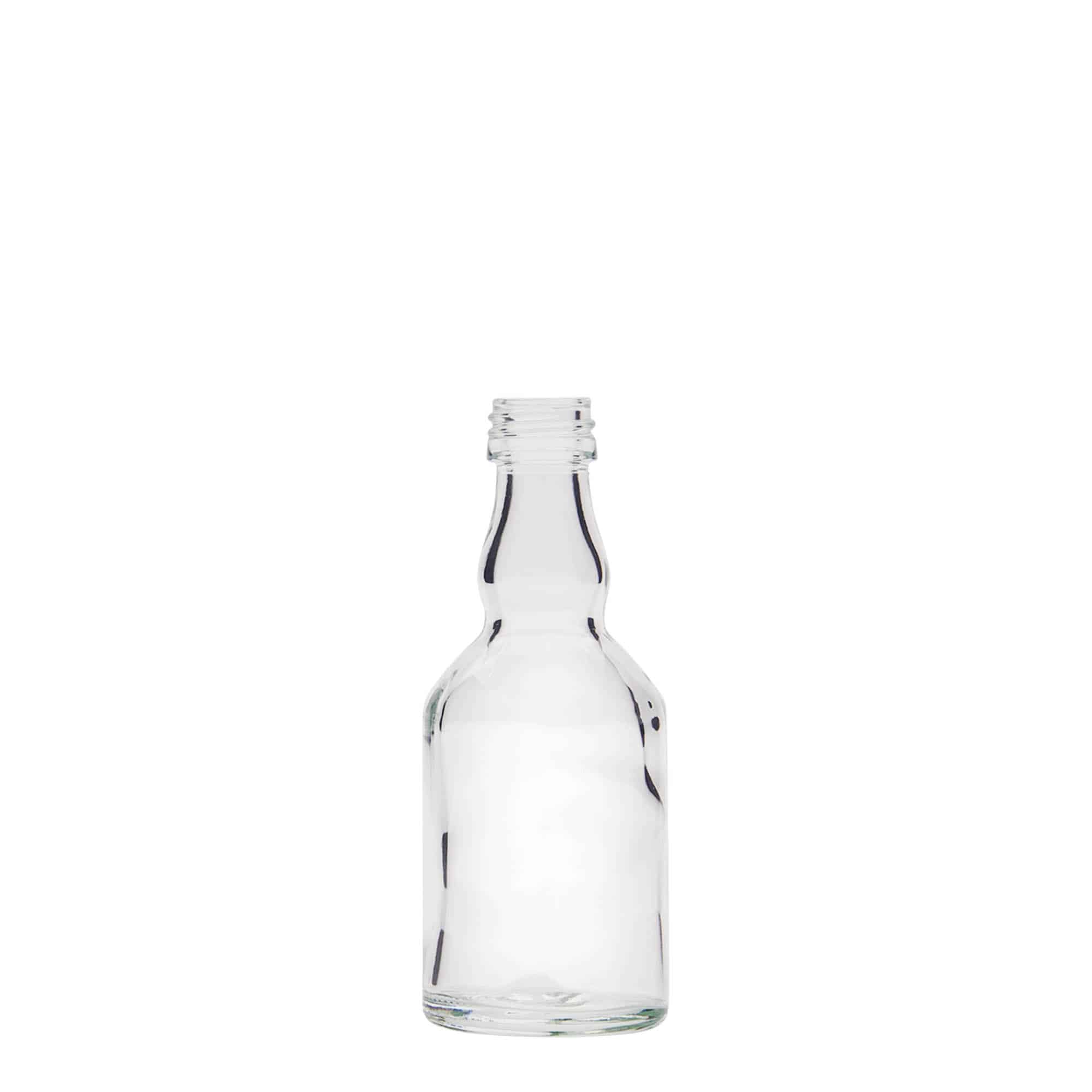 Glazen fles 'Georgio', 50 ml, monding: PP 18 Glazen fles 'Georgio', 50 ml, monding: PP 18