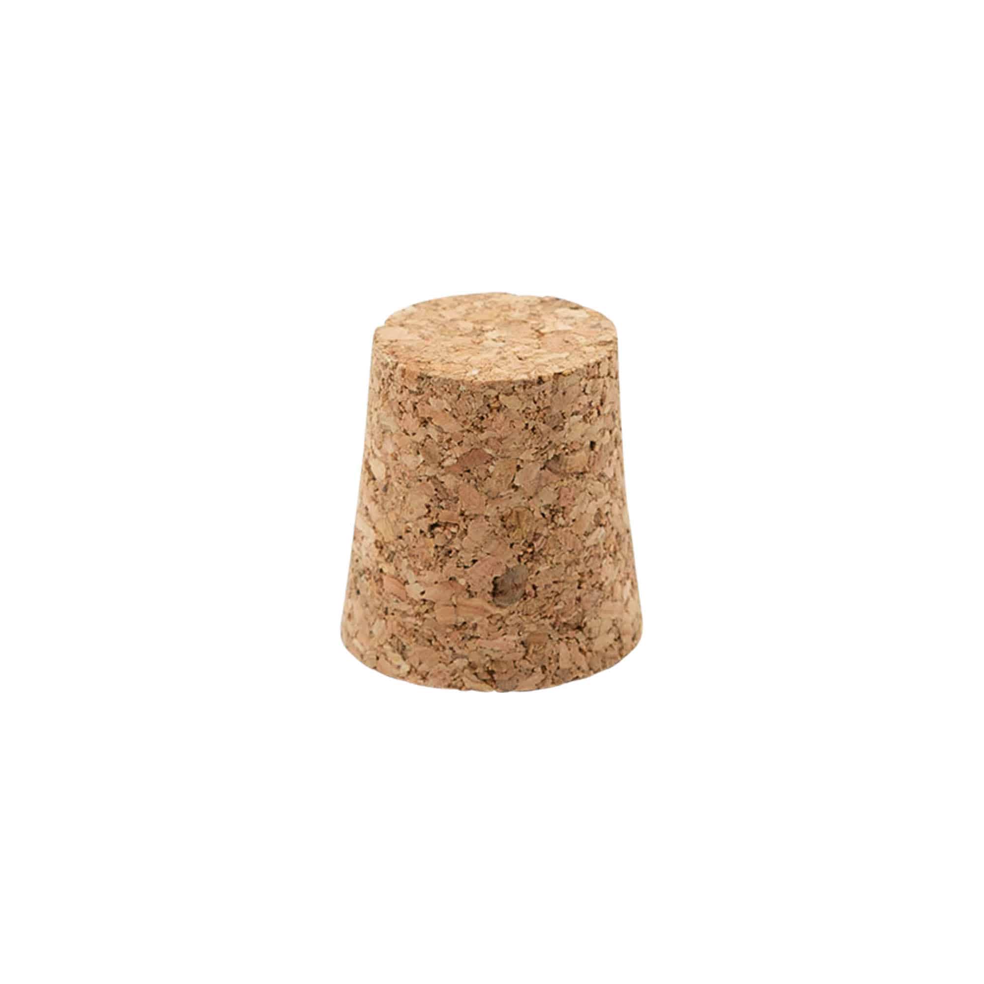 Spitskurk 21-26 x 27, perskurk, beige, voor monding: kurk