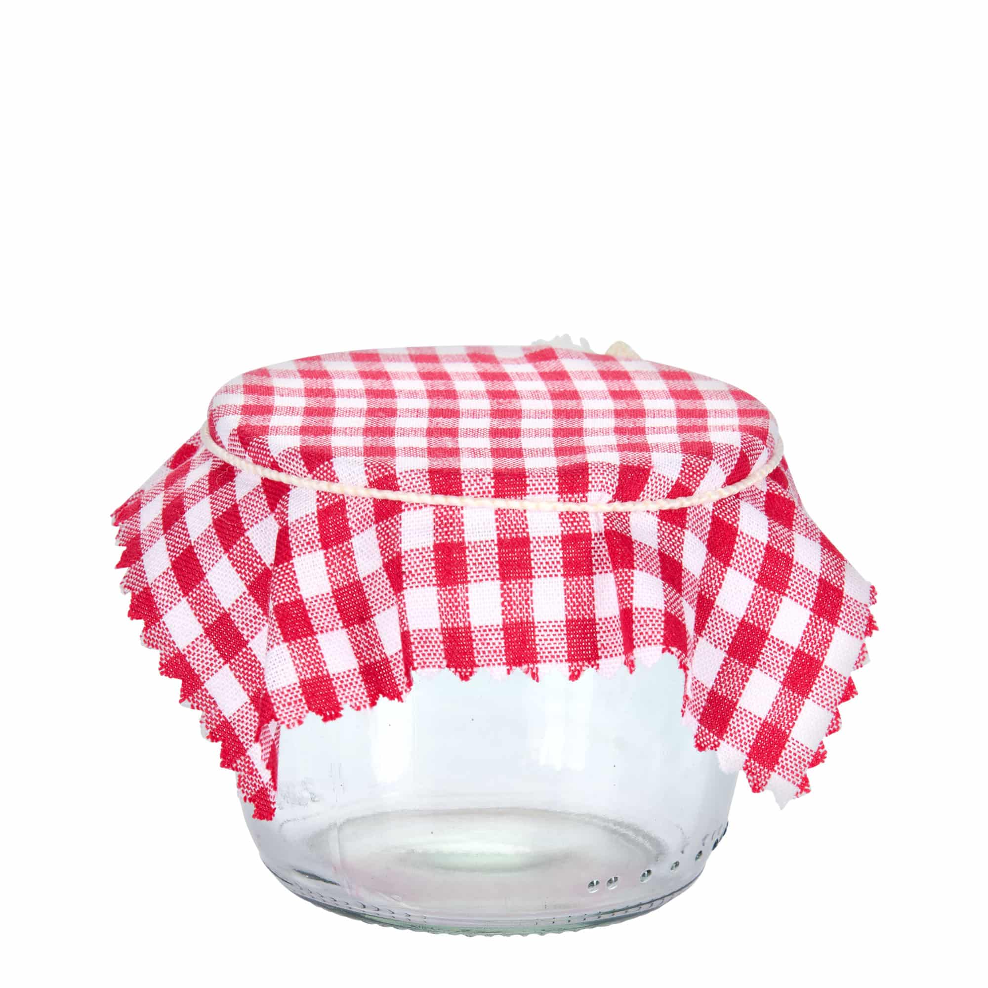 Geruit stoffen doekje 12x12, vierkant, textiel, rood, opening: TO38-TO53