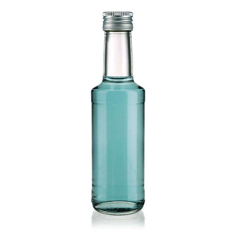Glazen fles 'Bernie', 200 ml, monding: PP 28
