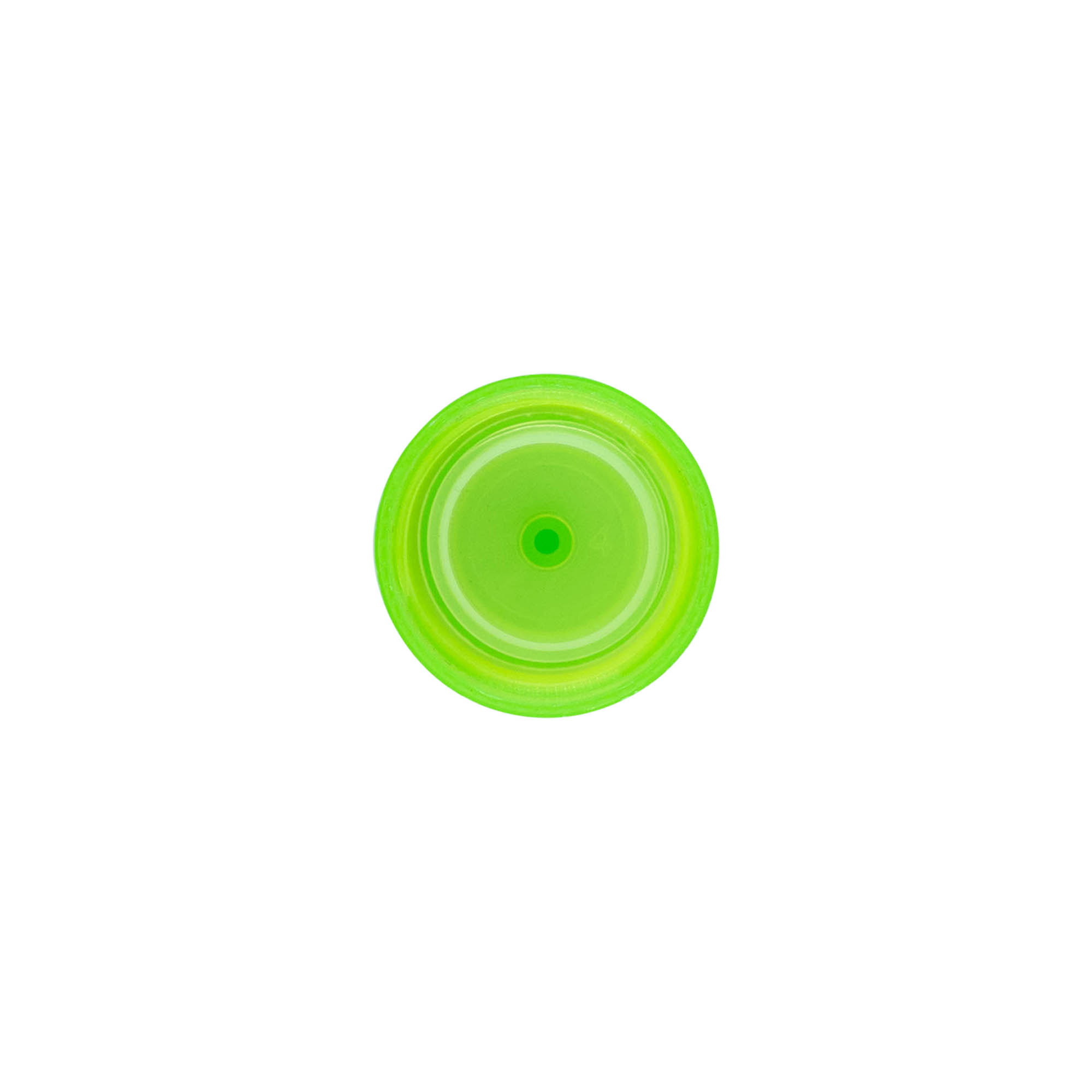 Schroefdop met spuitinzet, PP-kunststof, groen, voor mondstuk: 24/410 Schroefdop met spuitinzet, PP-kunststof, groen, voor mondstuk: 24/410