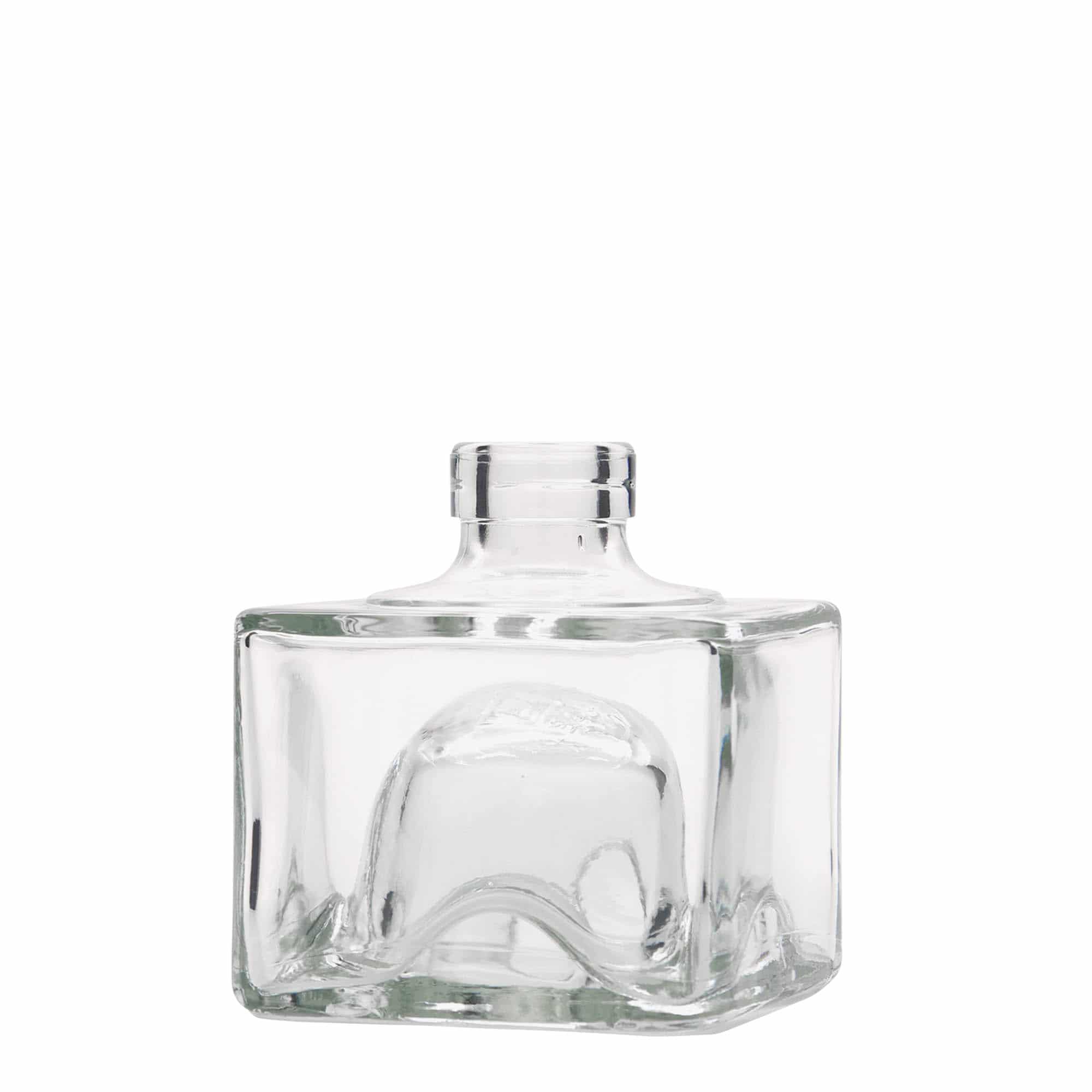 Glazen fles 'Cocolores', 200 ml, vierkant, monding: kurk