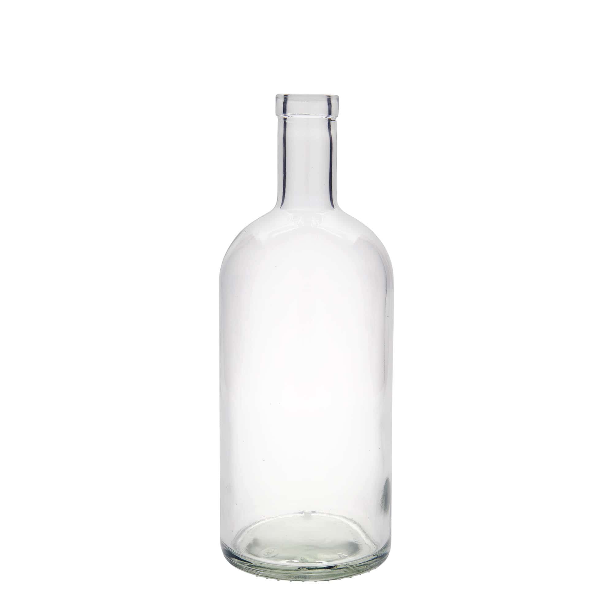 Glazen fles 'Gerardino', 1000 ml, monding: kurk Glazen fles 'Gerardino', 1000 ml, monding: kurk
