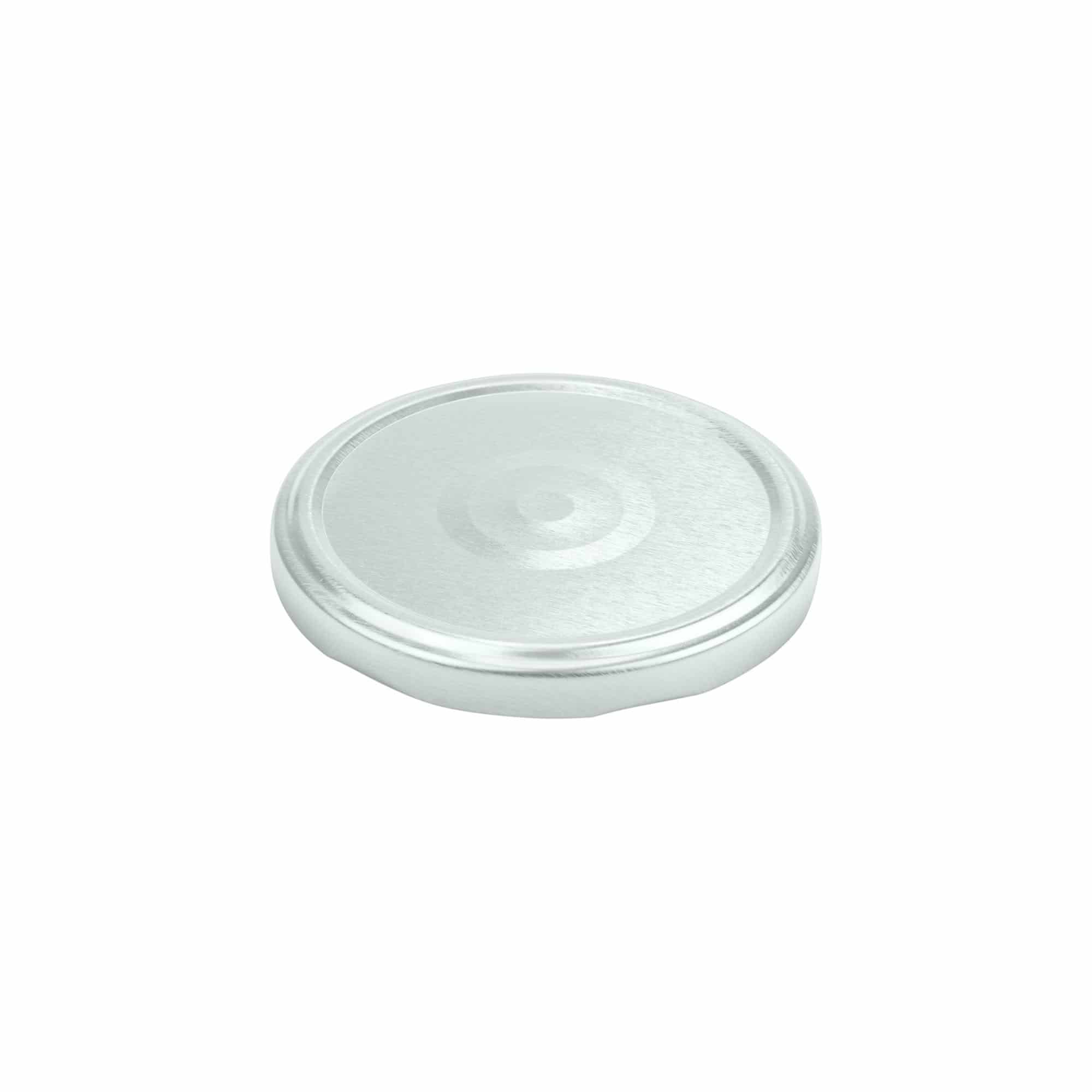 Twist-offdeksel, blik, zilver, voor monding: TO 82 Twist-offdeksel, blik, zilver, voor monding: TO 82