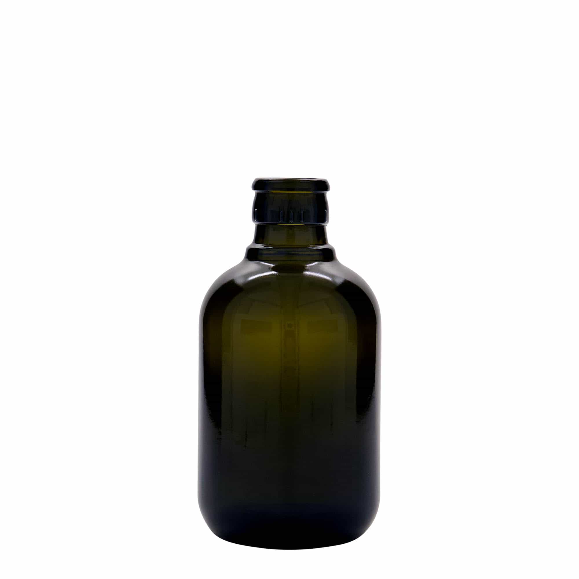 Azijn-/oliefles 'Biolio', 250 ml, glas, antiekgroen, monding: DOP