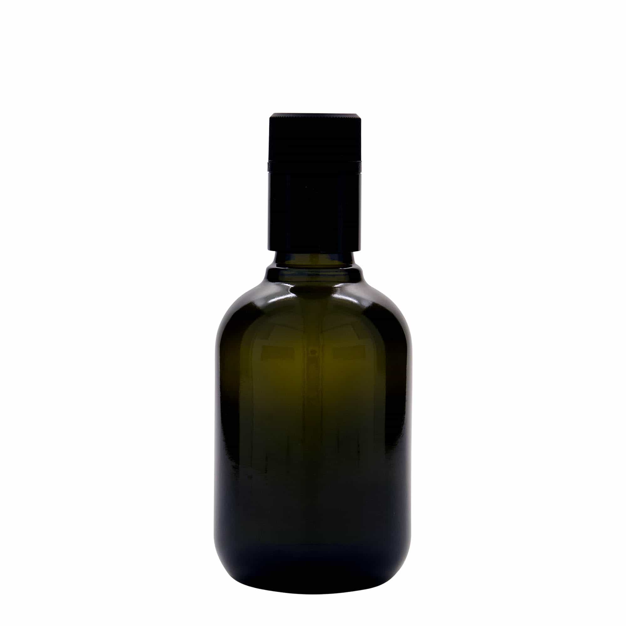 Azijn-/oliefles 'Biolio', 250 ml, glas, antiekgroen, monding: DOP
