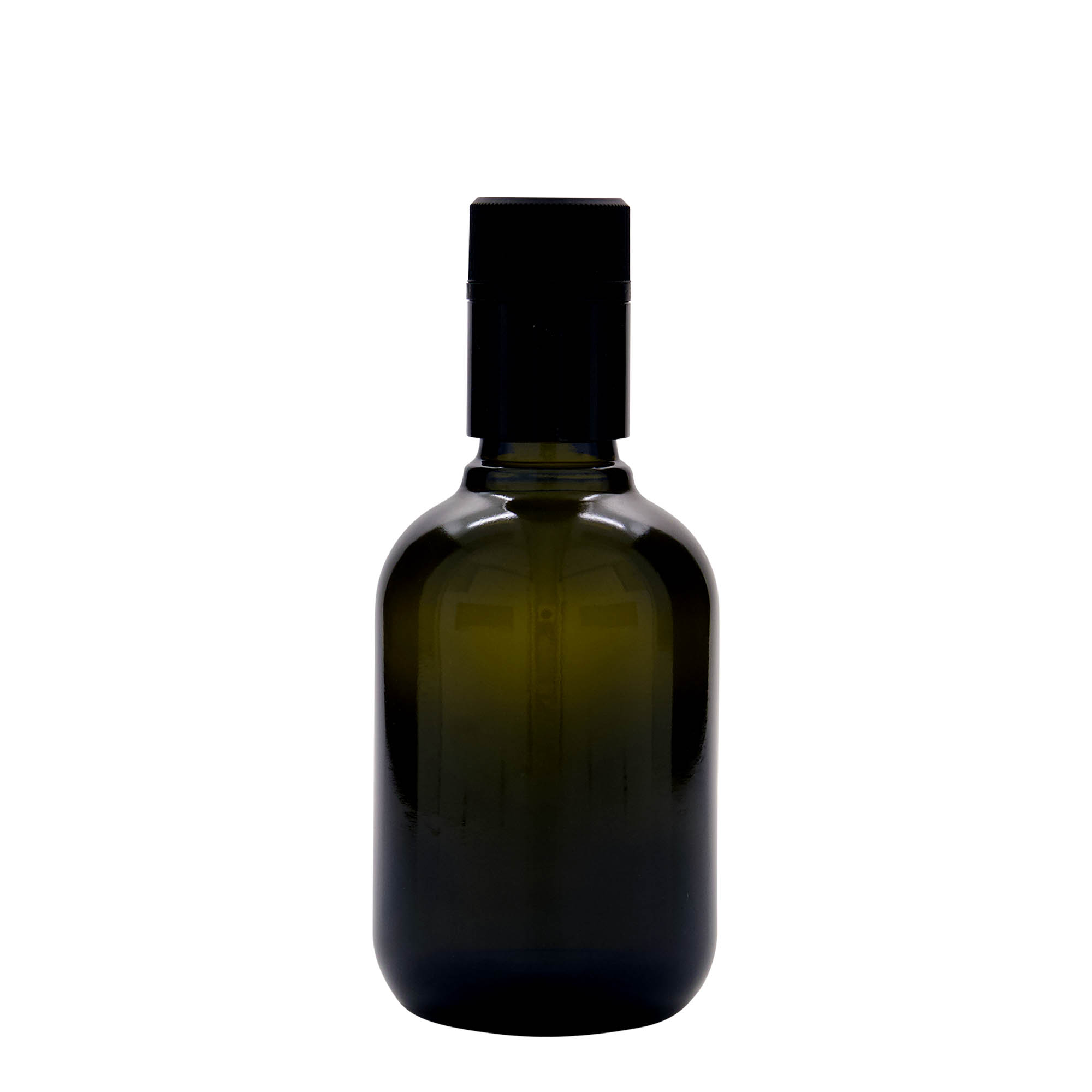 250 ml azijn-/olieflacon 'Biolio', glas, antiekgroen, hals: DOP 250 ml azijn-/olieflacon 'Biolio', glas, antiekgroen, hals: DOP
