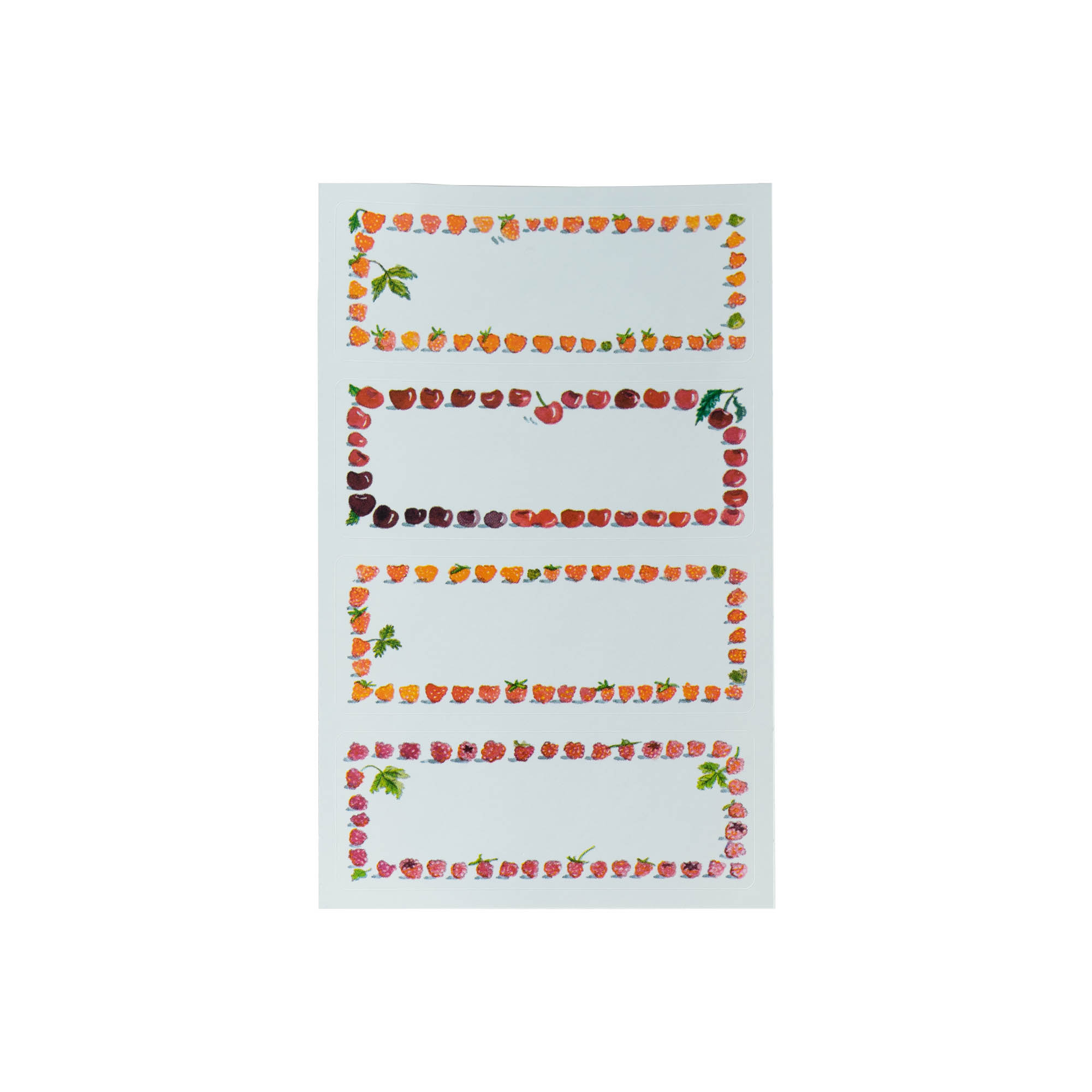 Zweckform etiketten 'Fruitkader', rechthoekig, papier, meerkleurig Zweckform etiketten 'Fruitkader', rechthoekig, papier, meerkleurig