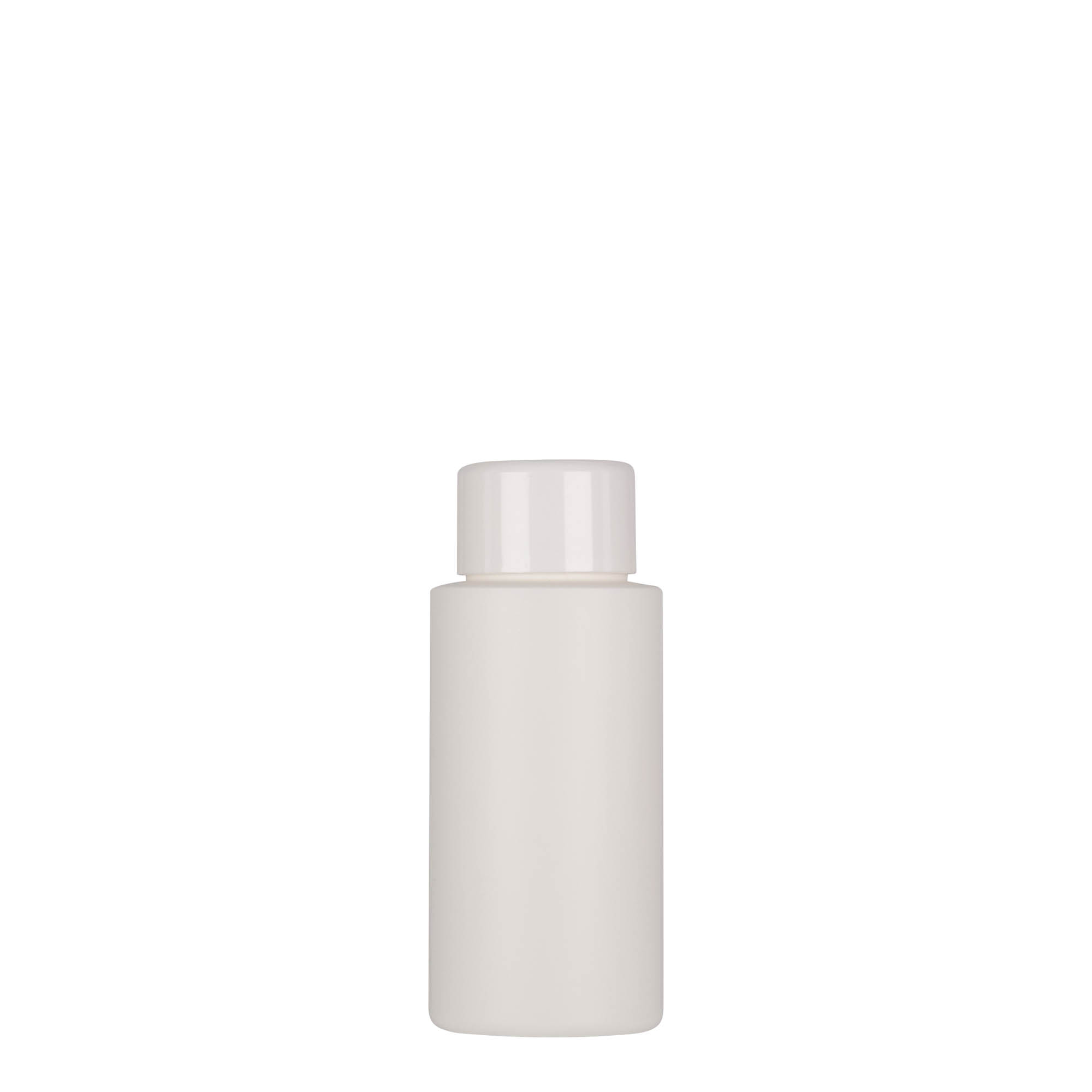 50 ml kunststoffles 'Pipe', HDPE, wit, opening: 24/410