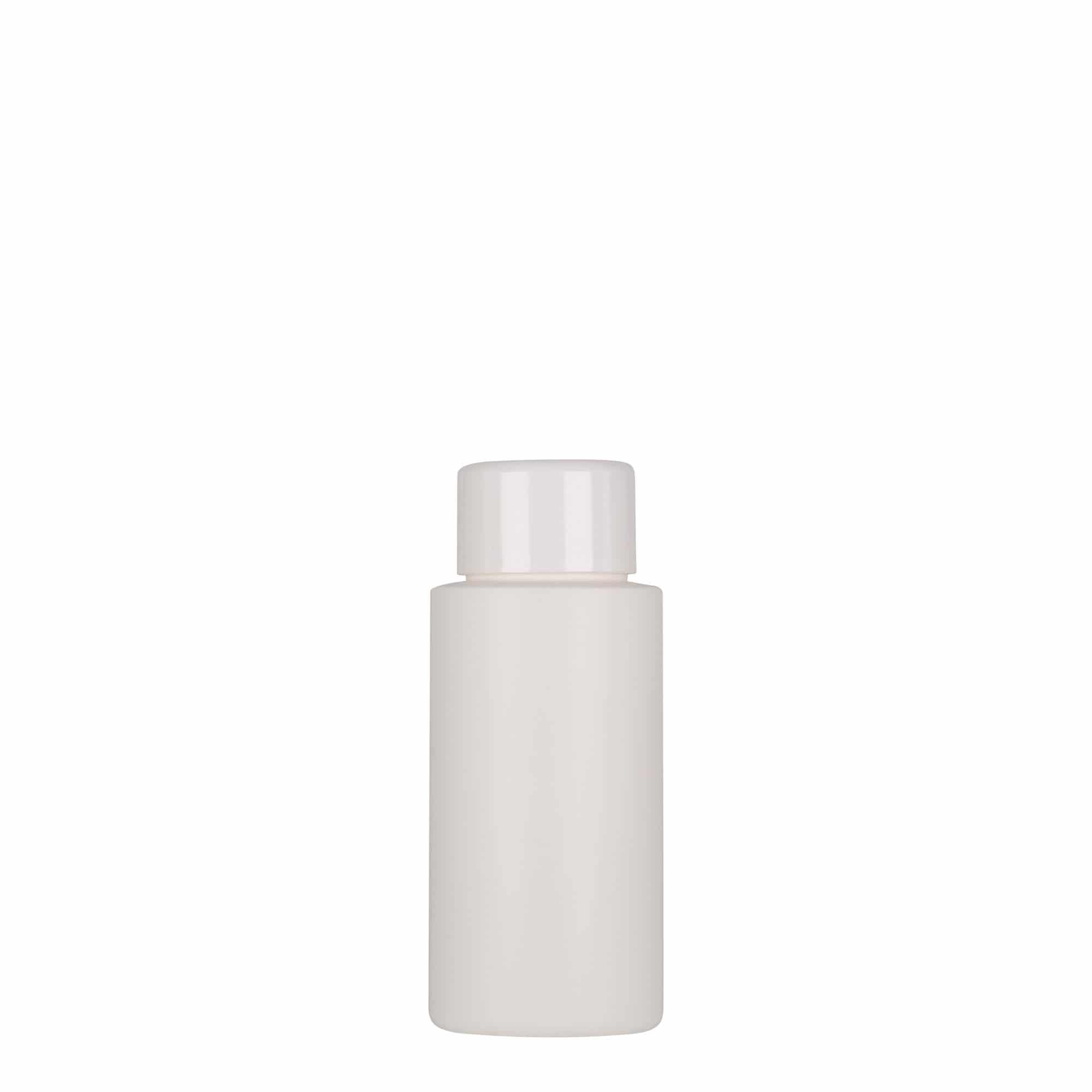 50 ml kunststoffles 'Pipe', HDPE, wit, opening: 24/410