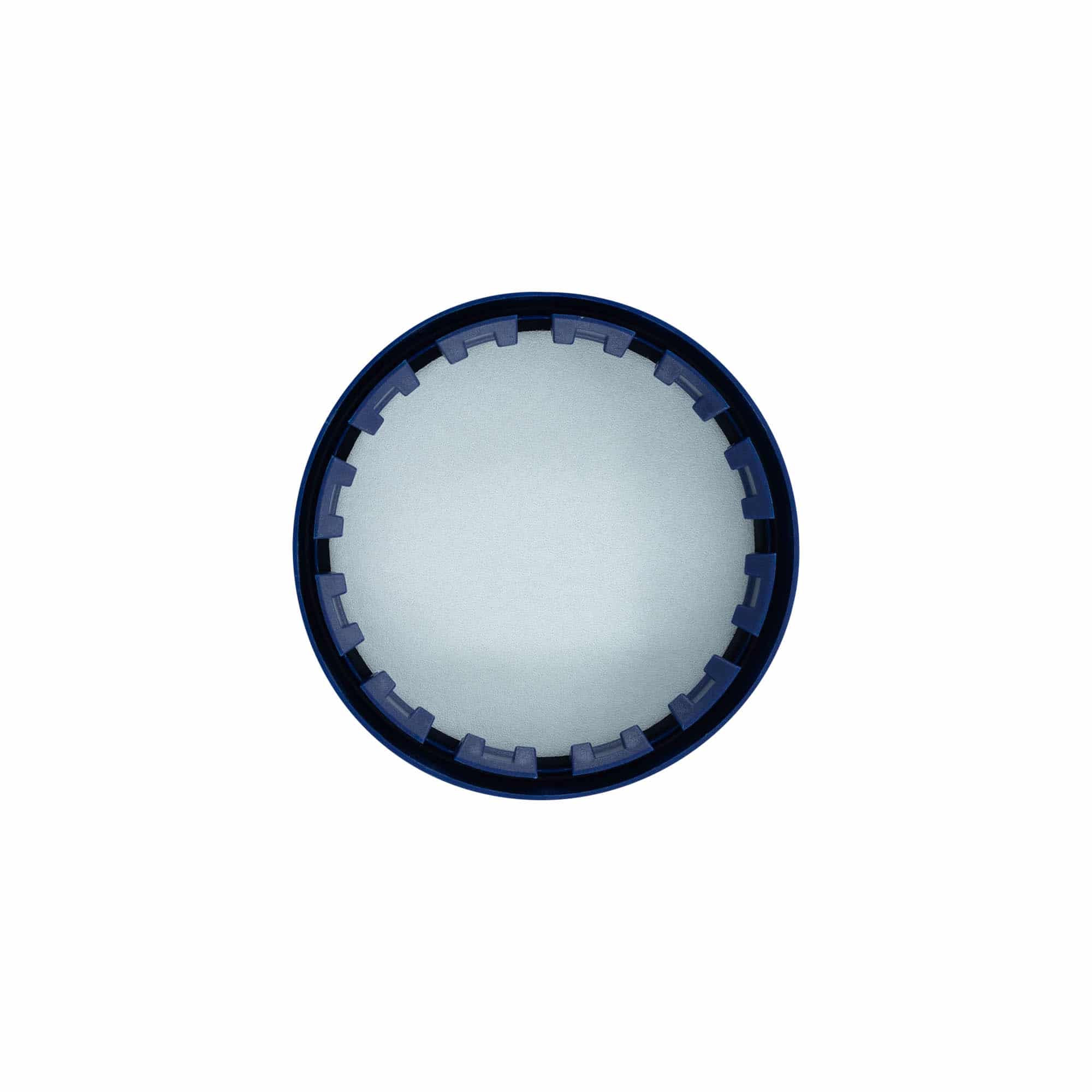 Opzetdeksel voor standaard keramische pot, HDPE-kunststof, blauw