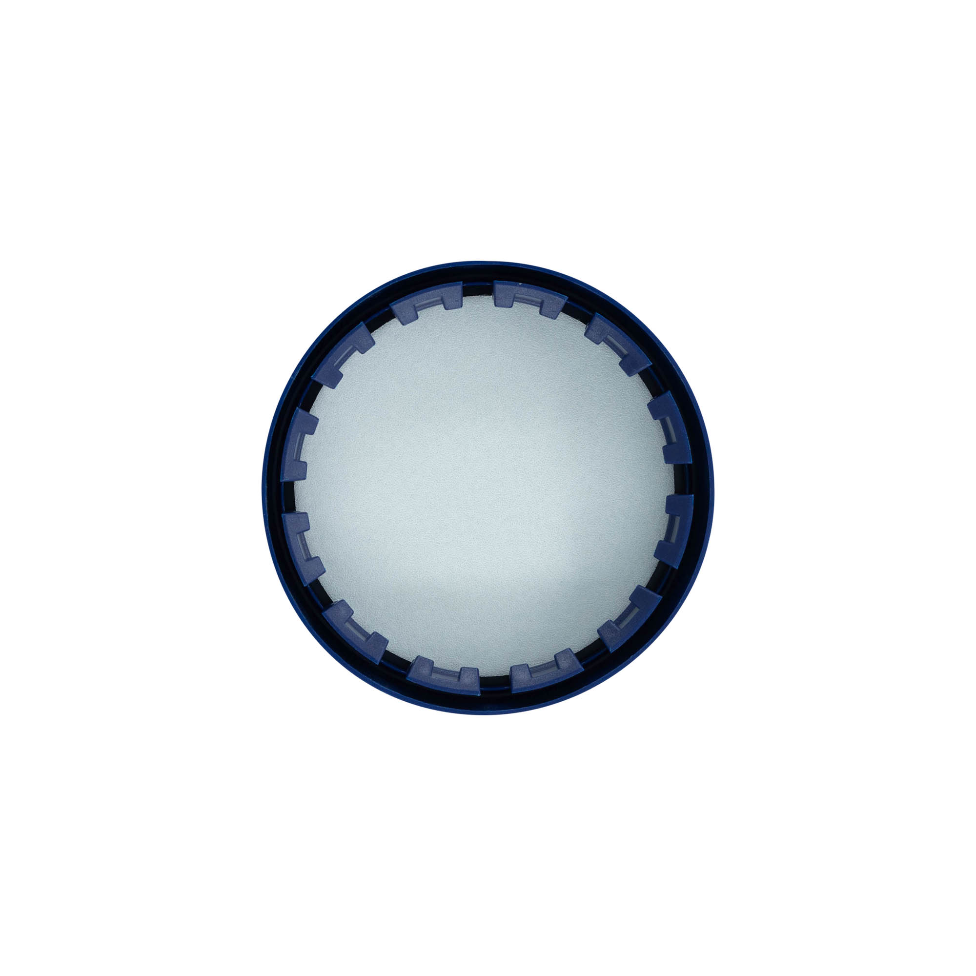 Opzetdeksel voor standaard keramische pot, HDPE-kunststof, blauw