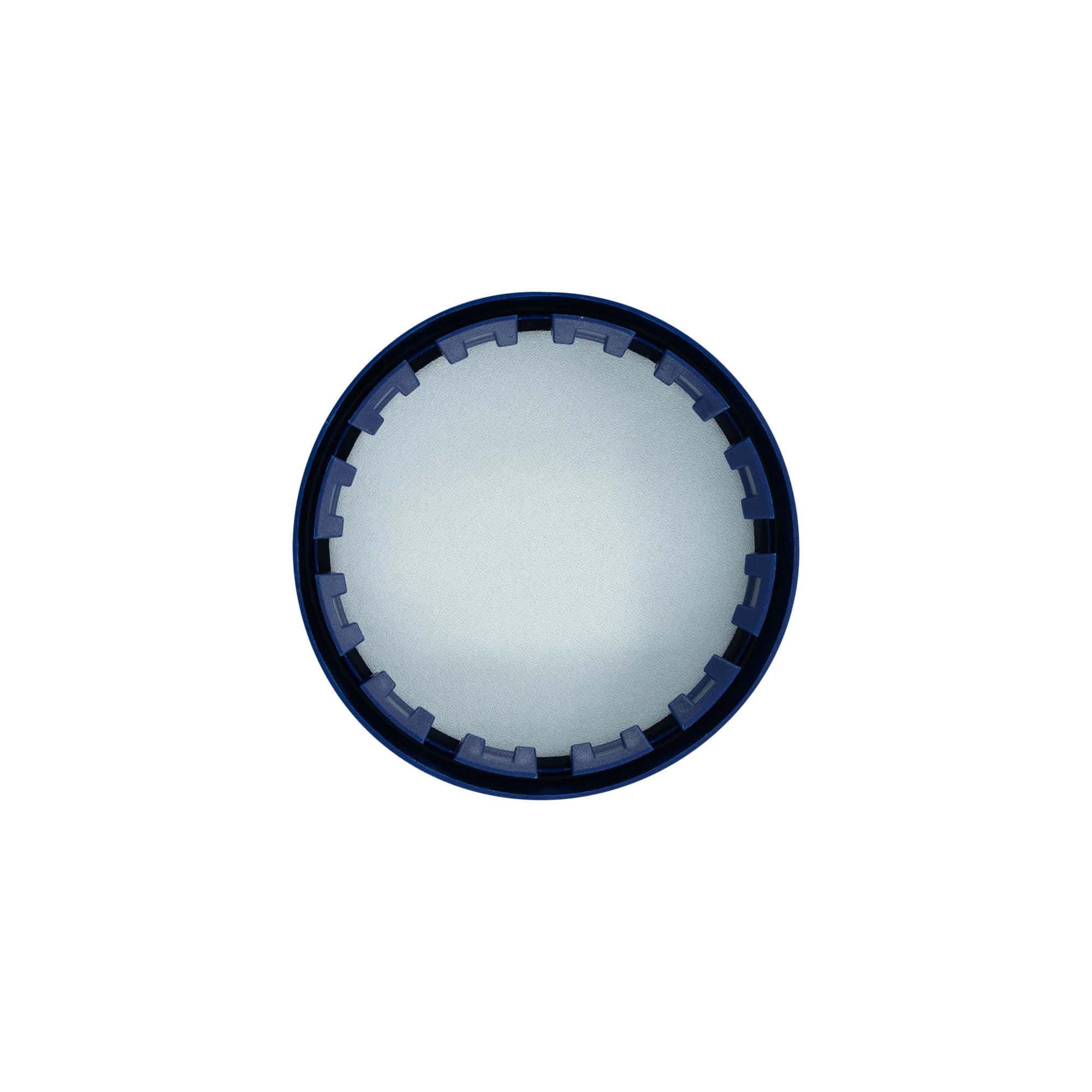 Opzetdeksel voor standaard keramische pot, HDPE-kunststof, blauw