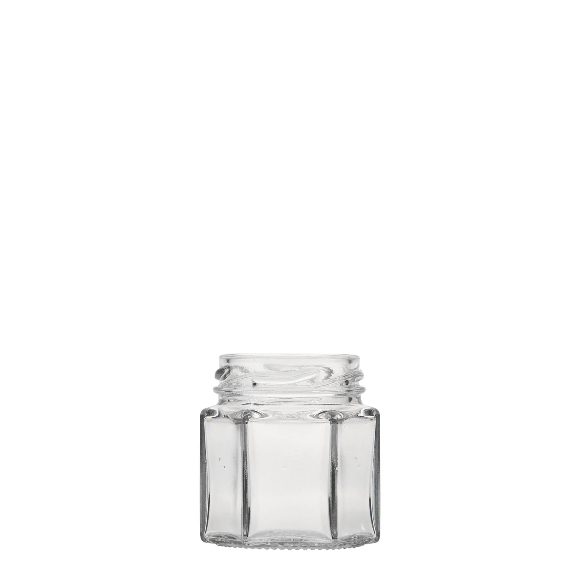 47 ml zeskantglas, opening: Twist-Off (TO 43)