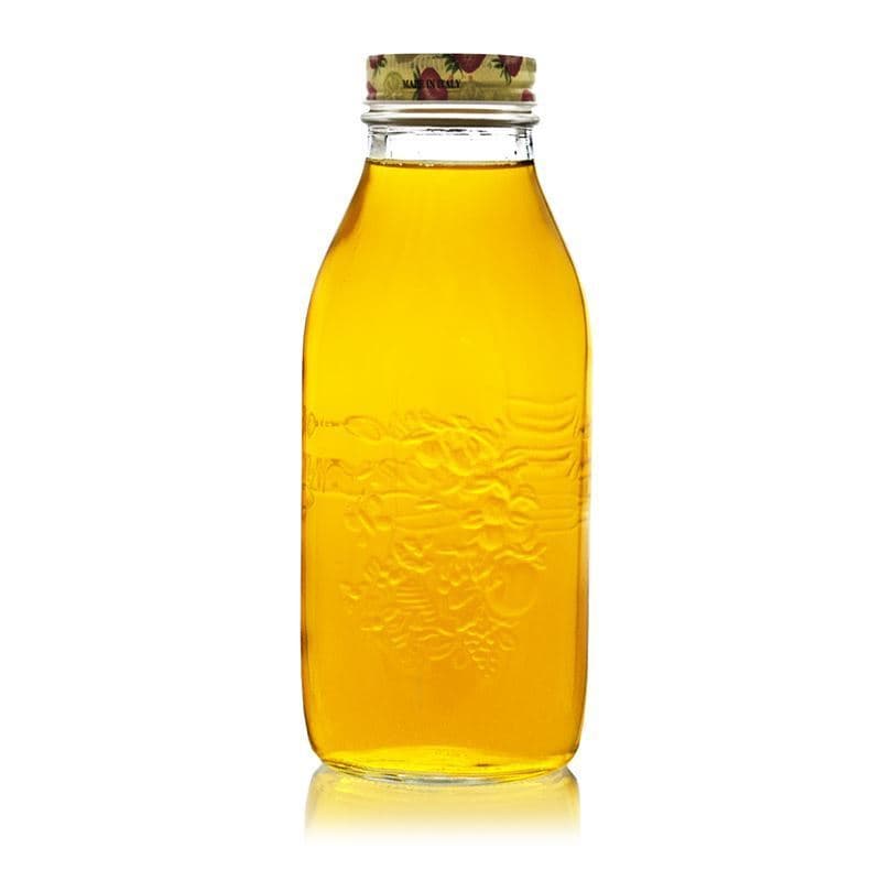 Glazen fles 'Quattro Stagioni Frutti', 1000 ml, monding: schroefsluiting