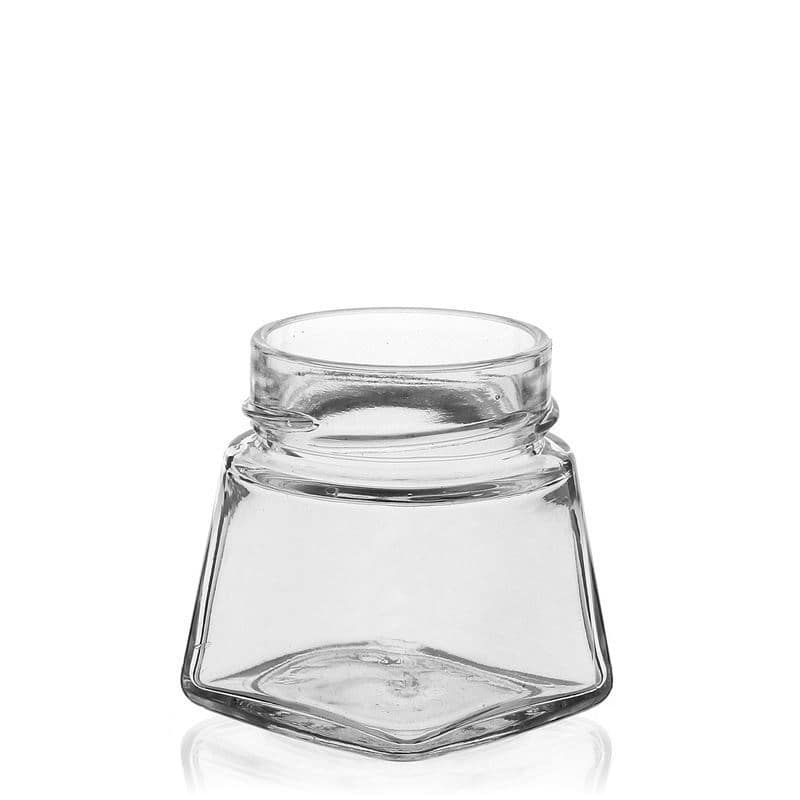 106 ml vierkantglas 'Luxor', opening: Deep-Twist-Off (DTO 58) 106 ml vierkantglas 'Luxor', opening: Deep-Twist-Off (DTO 58)
