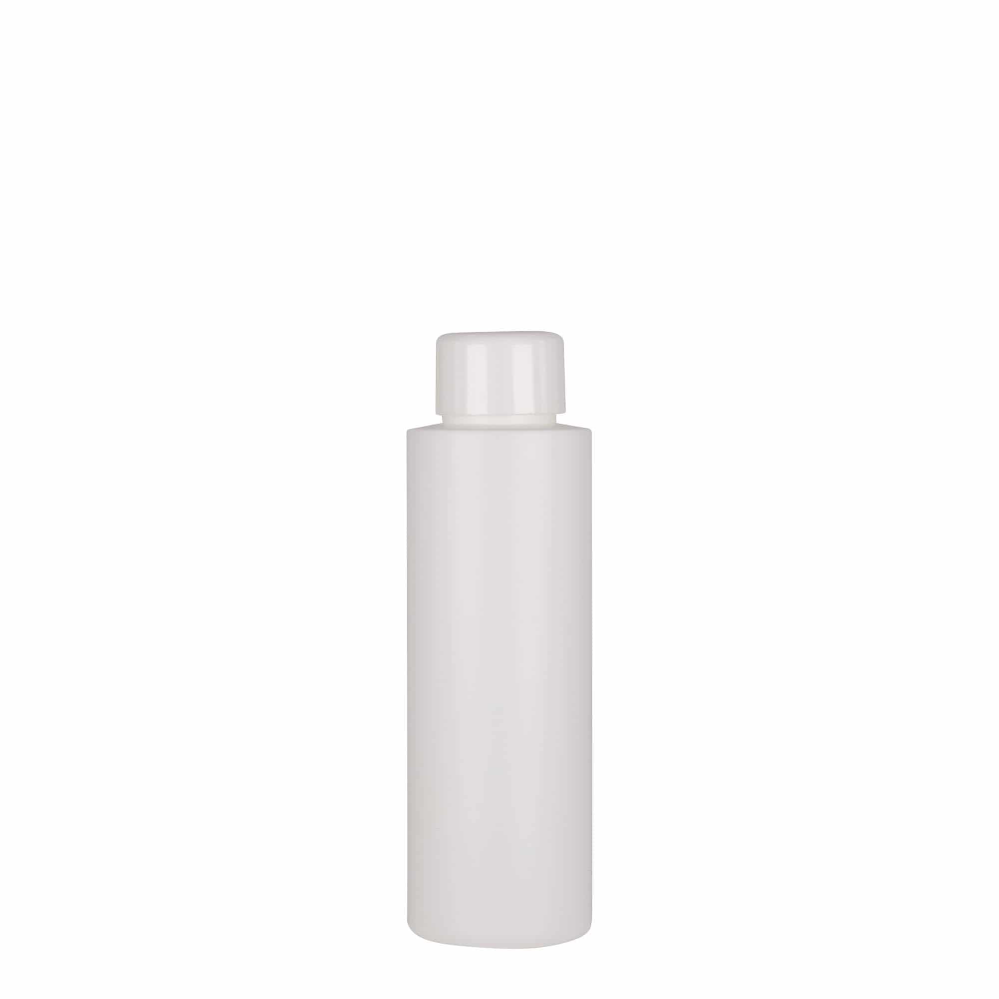 100 ml kunststoffles 'Pipe', HDPE, wit, opening: 24/410