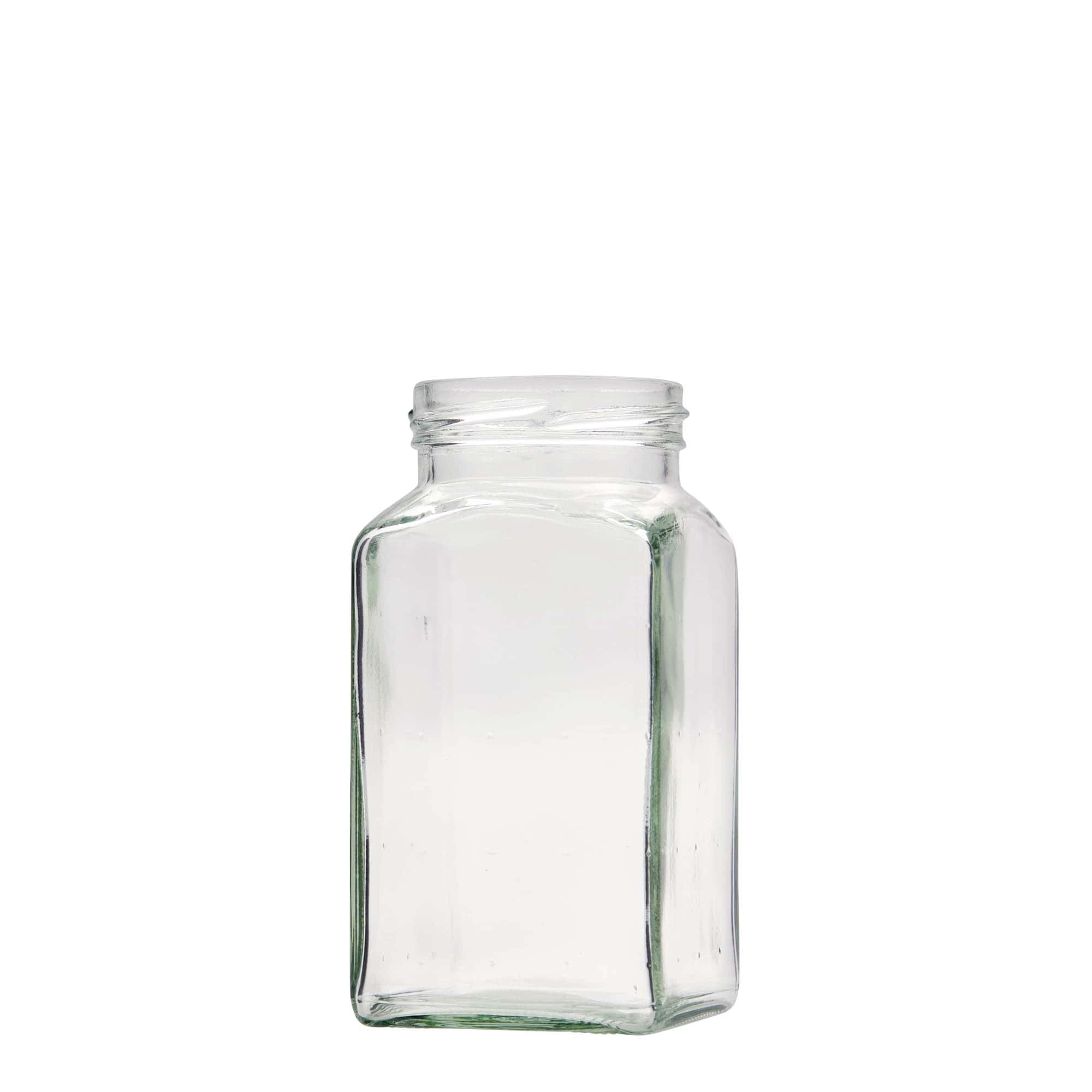 312 ml vierkantglas, opening: Twist-Off (TO 58) 312 ml vierkantglas, opening: Twist-Off (TO 58)