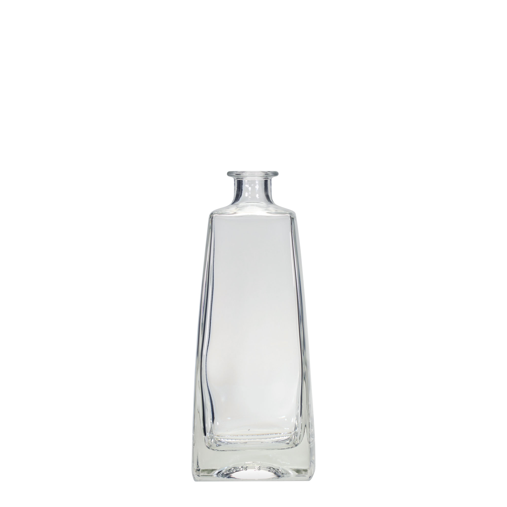 700 ml glazen fles 'Timmy', rechthoekig, opening: kurk 700 ml glazen fles 'Timmy', rechthoekig, opening: kurk