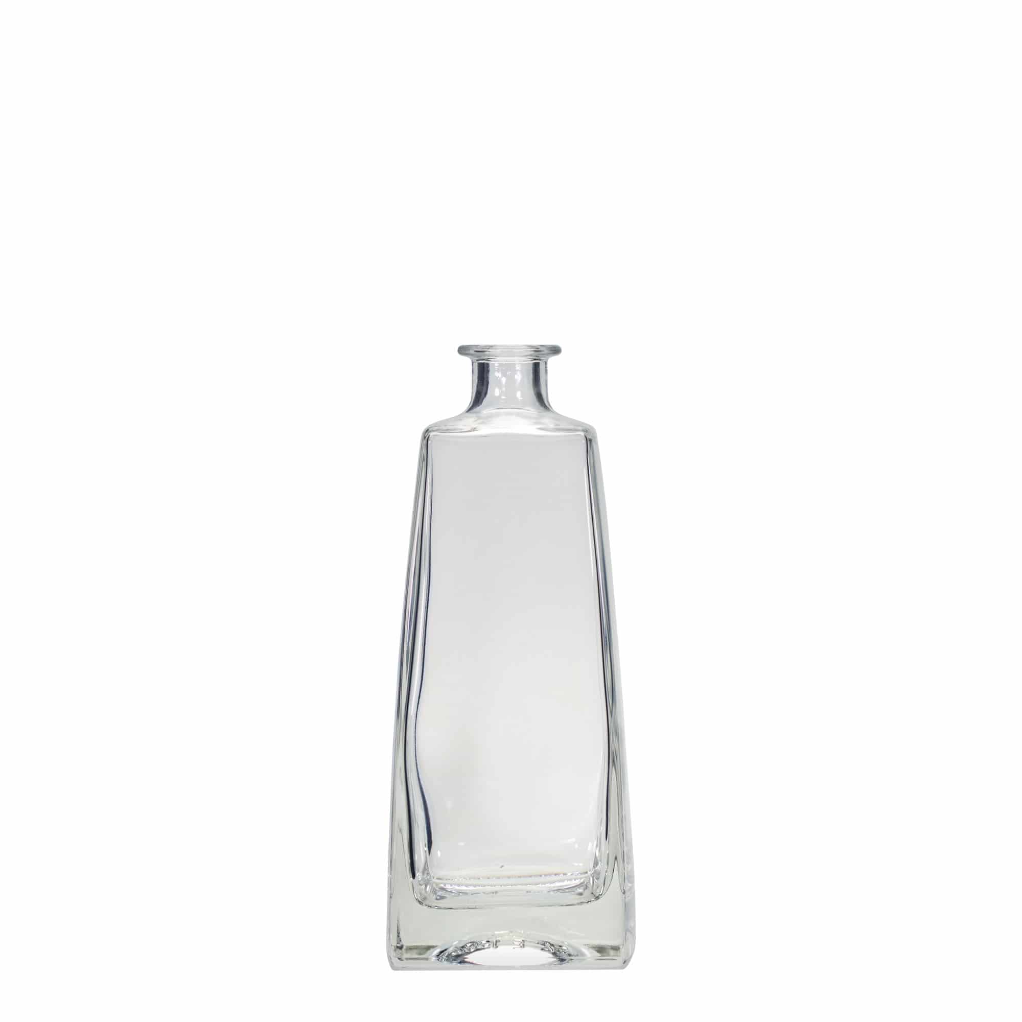 700 ml glazen fles 'Timmy', rechthoekig, opening: kurk