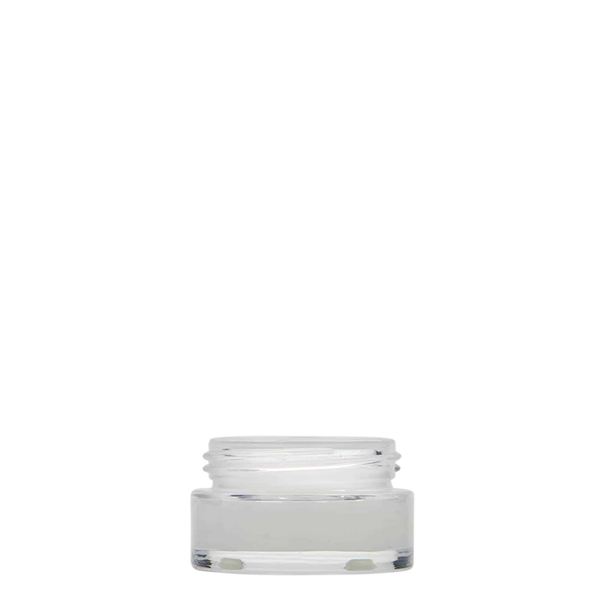 15 ml potje 'Clear Edition', glas, opening: schroefdop