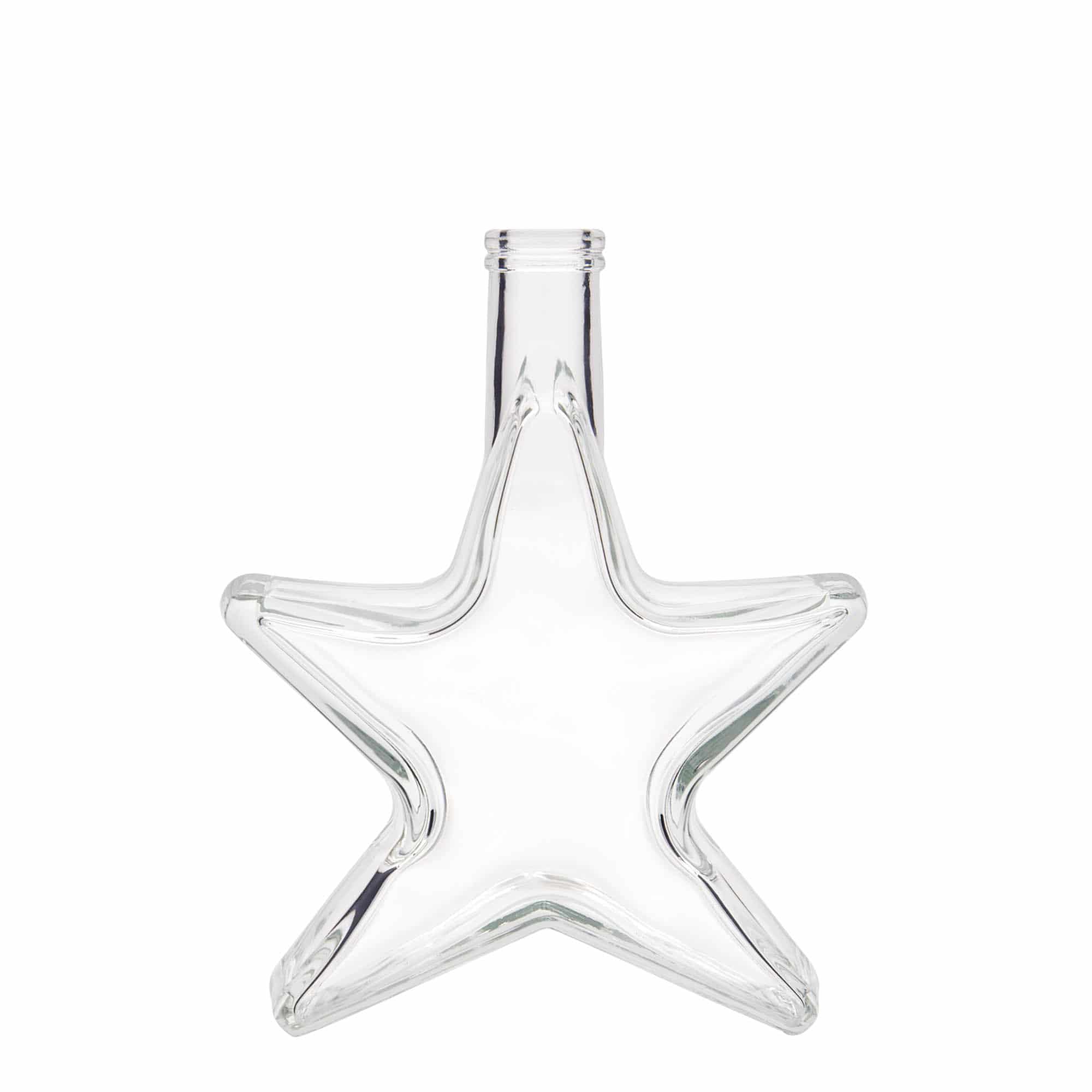 Glazen fles 'Ster', 350 ml, monding: kurk Glazen fles 'Ster', 350 ml, monding: kurk