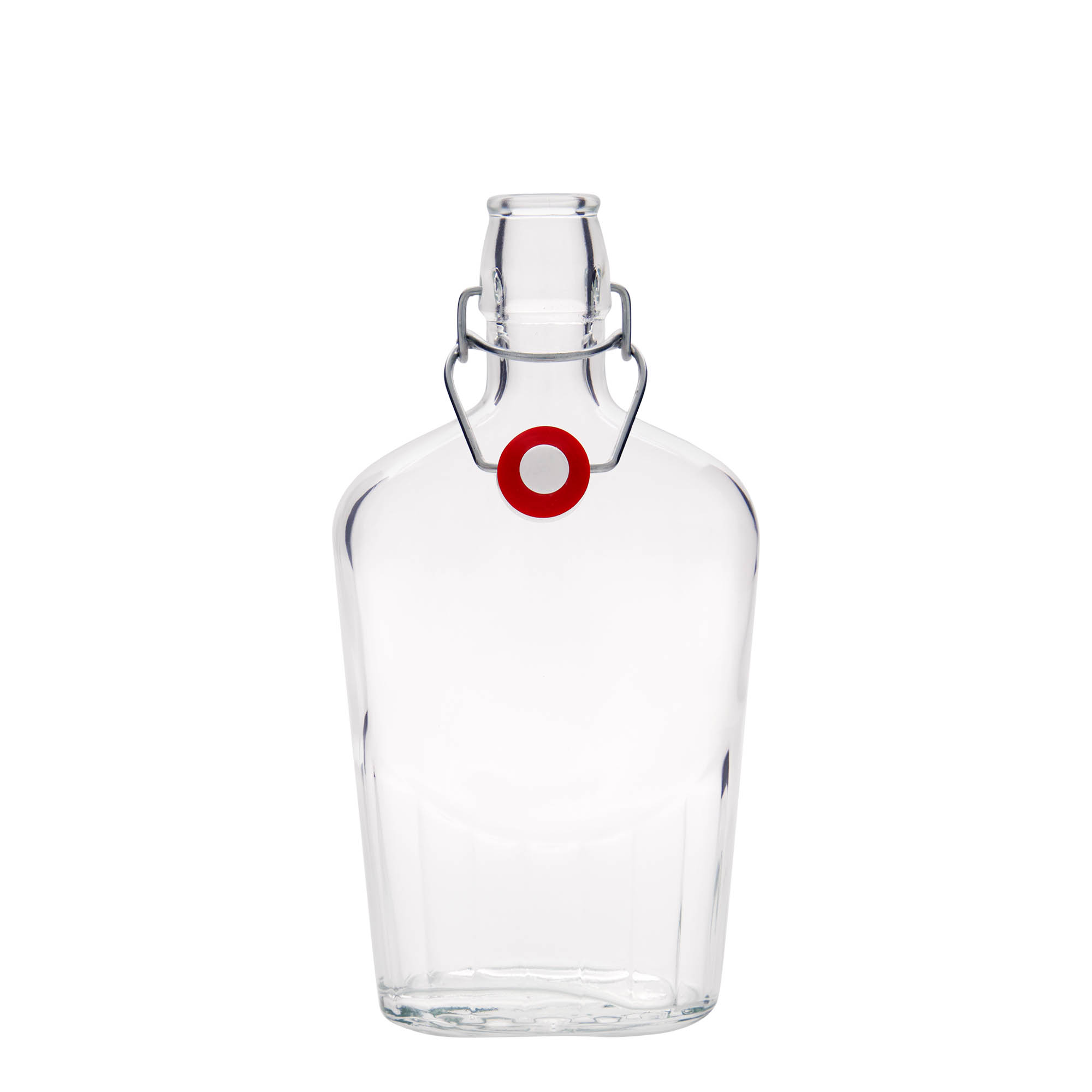 500 ml glazen fles 'Fiaschetta', ovaal, opening: beugelsluiting 500 ml glazen fles 'Fiaschetta', ovaal, opening: beugelsluiting